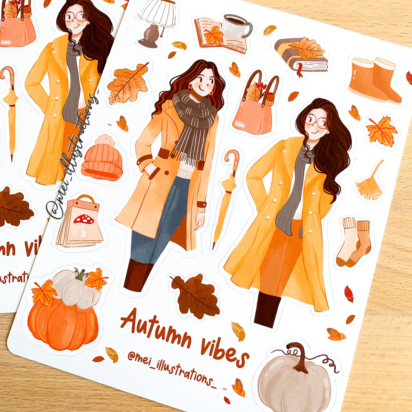 Autumn vibes sticker sheet