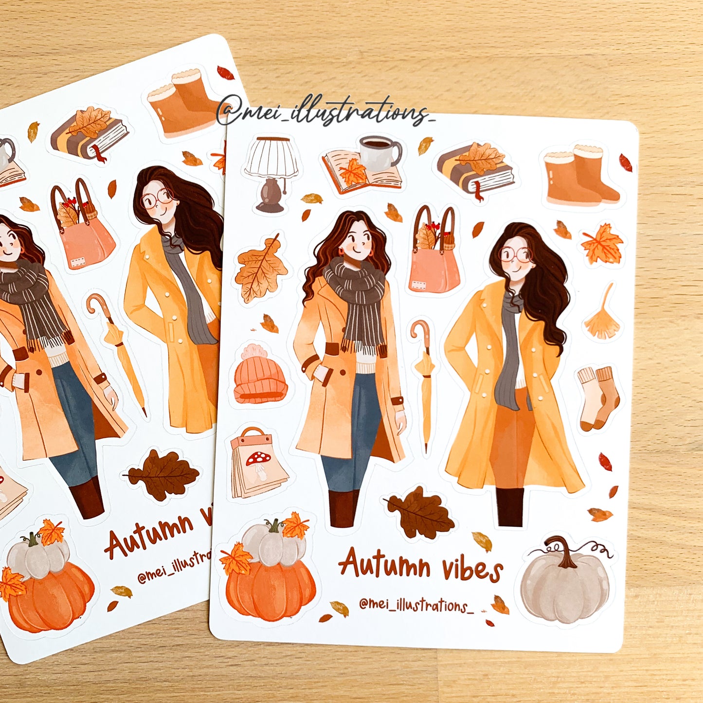 Autumn vibes sticker sheet