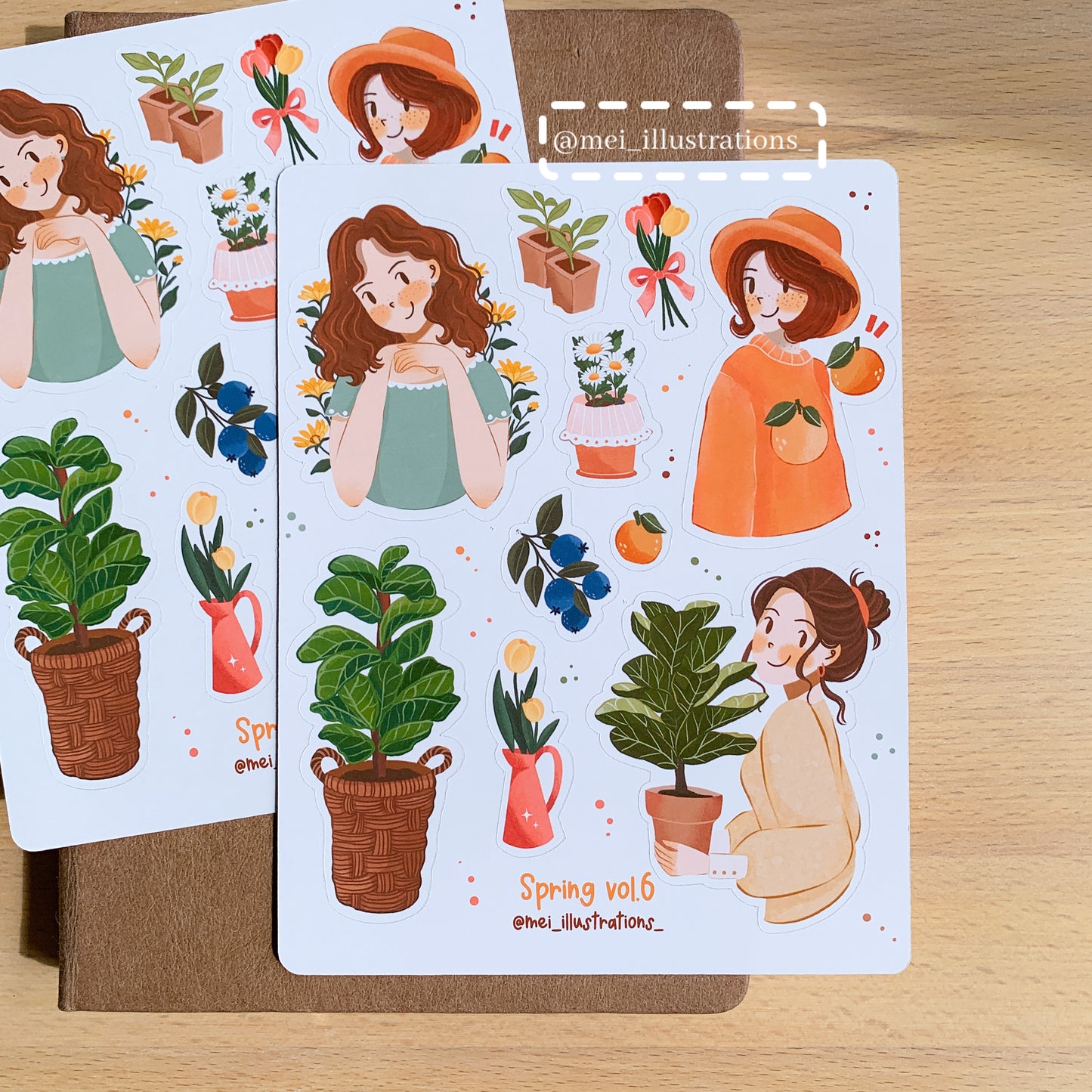 Spring vol.6 sticker sheet