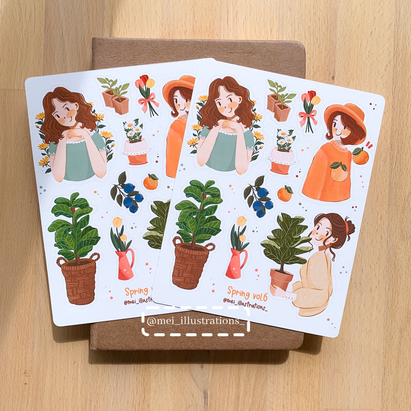 Spring vol.6 sticker sheet
