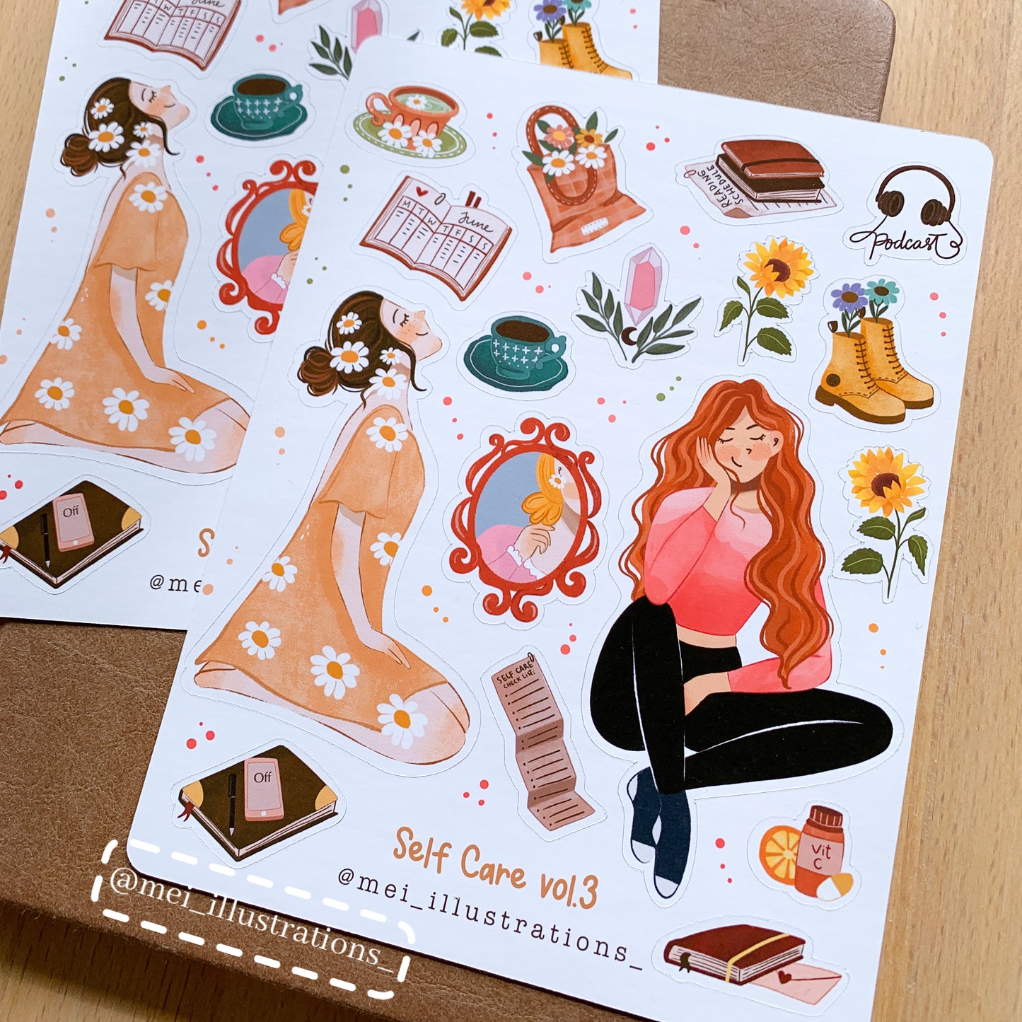 Self Care vol.3 sticker sheet