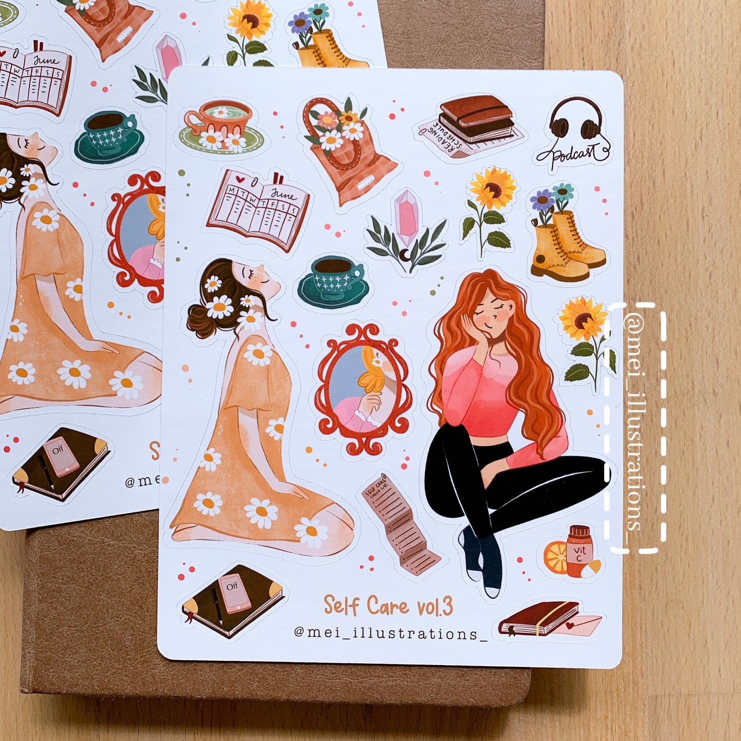 Self Care vol.3 sticker sheet