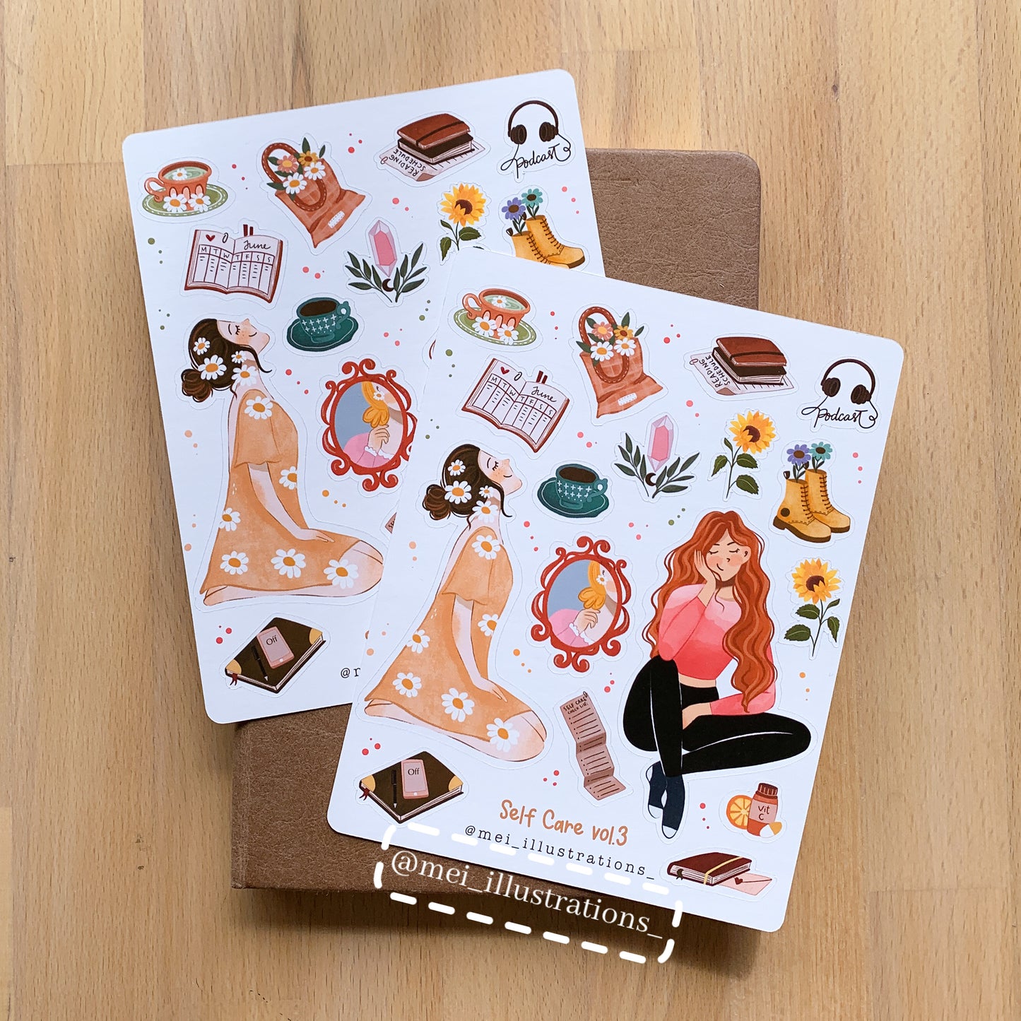 Self Care vol.3 sticker sheet