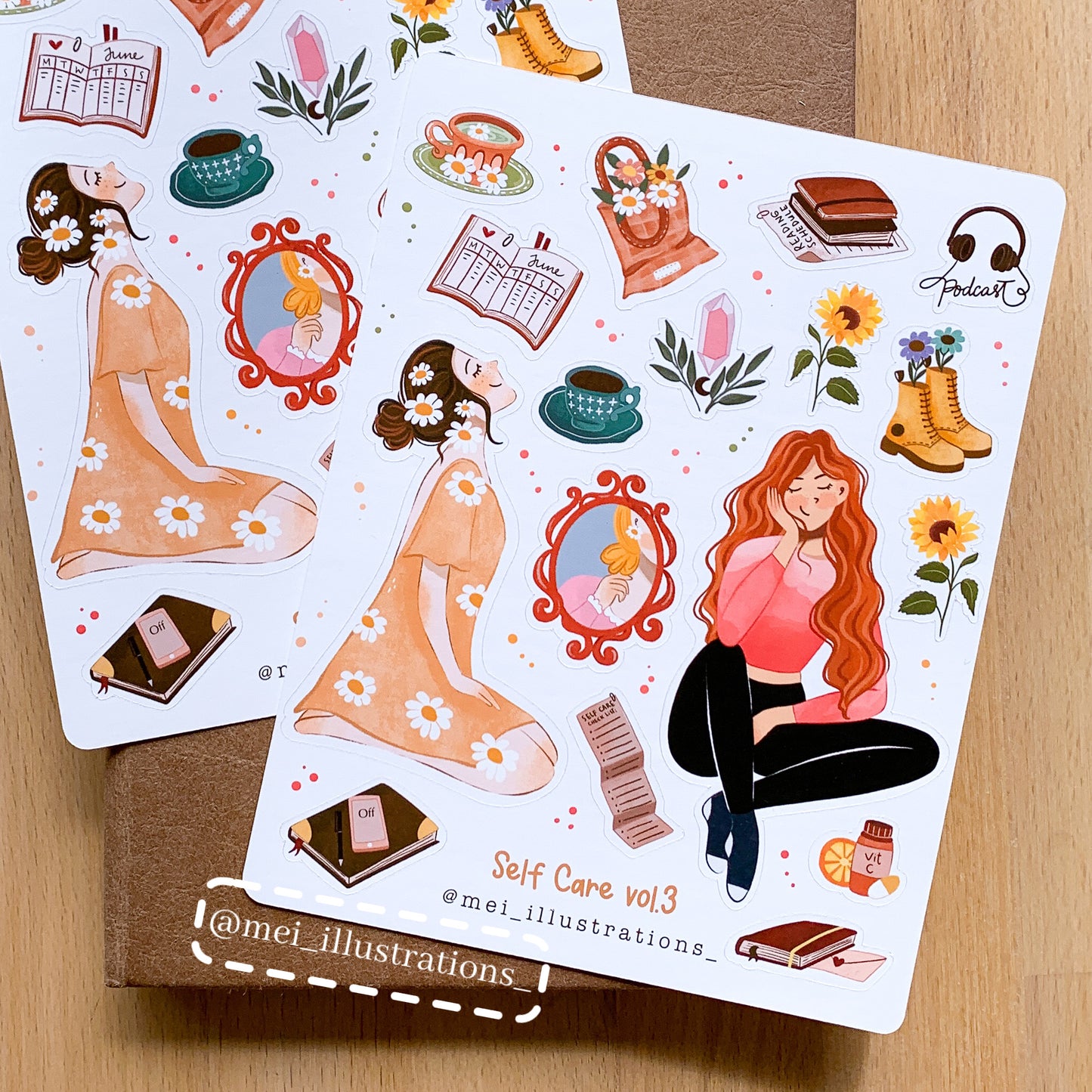 Self Care vol.3 sticker sheet
