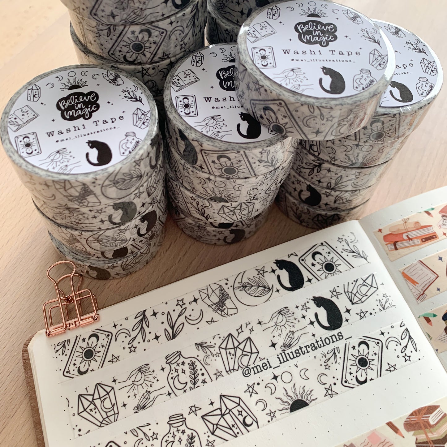 Believe in magic washi tape-150MM X 10M