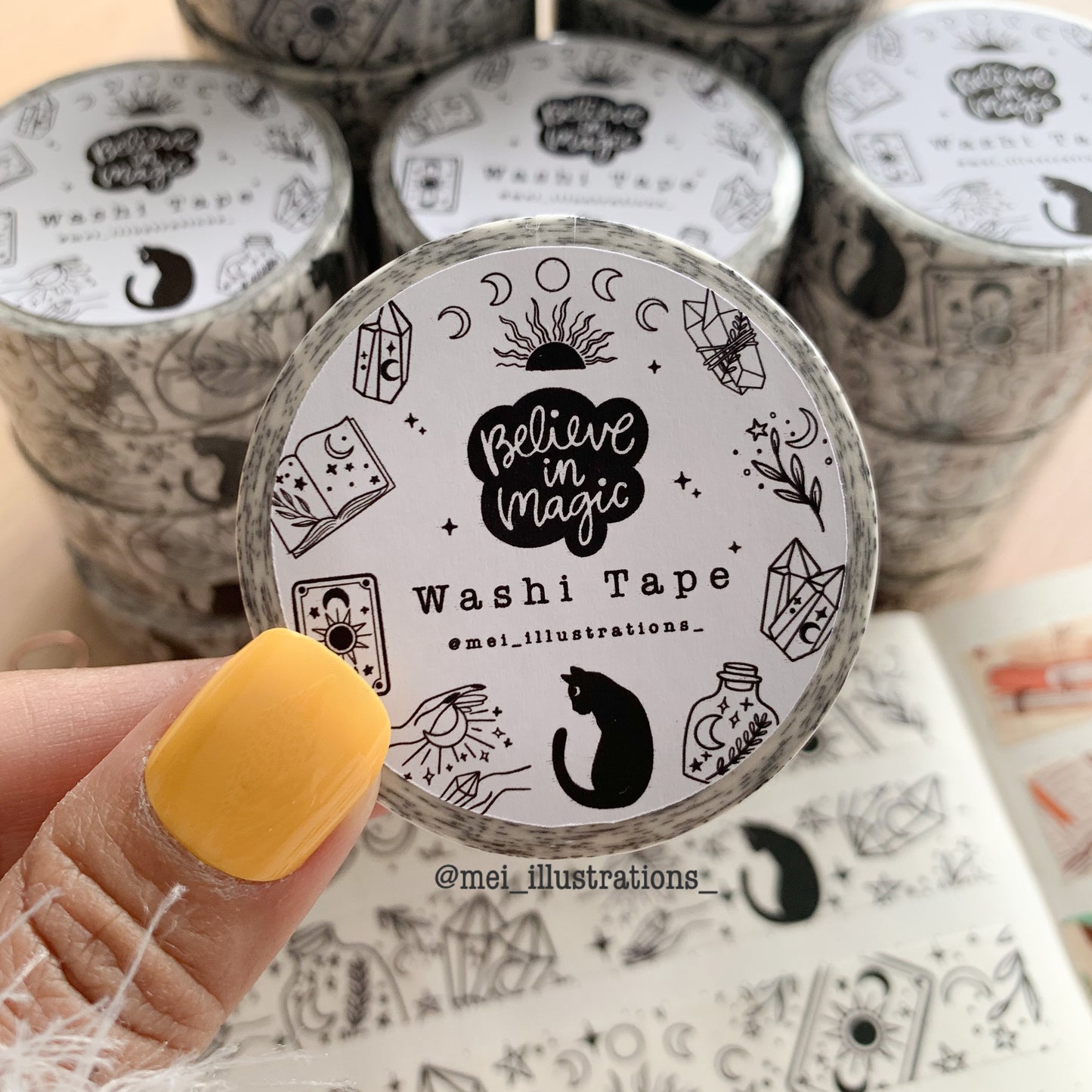Believe in magic washi tape-150MM X 10M