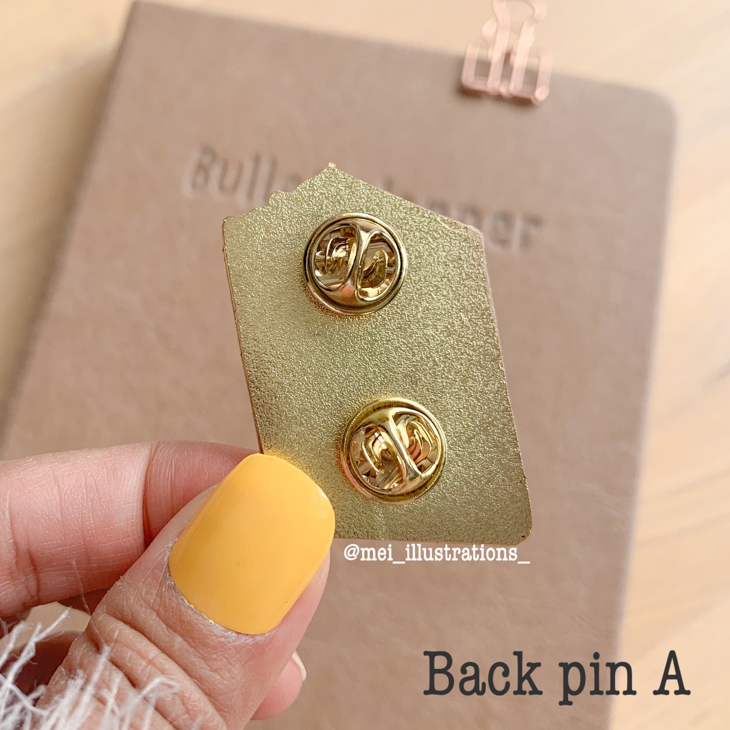 Book quote enamel pin