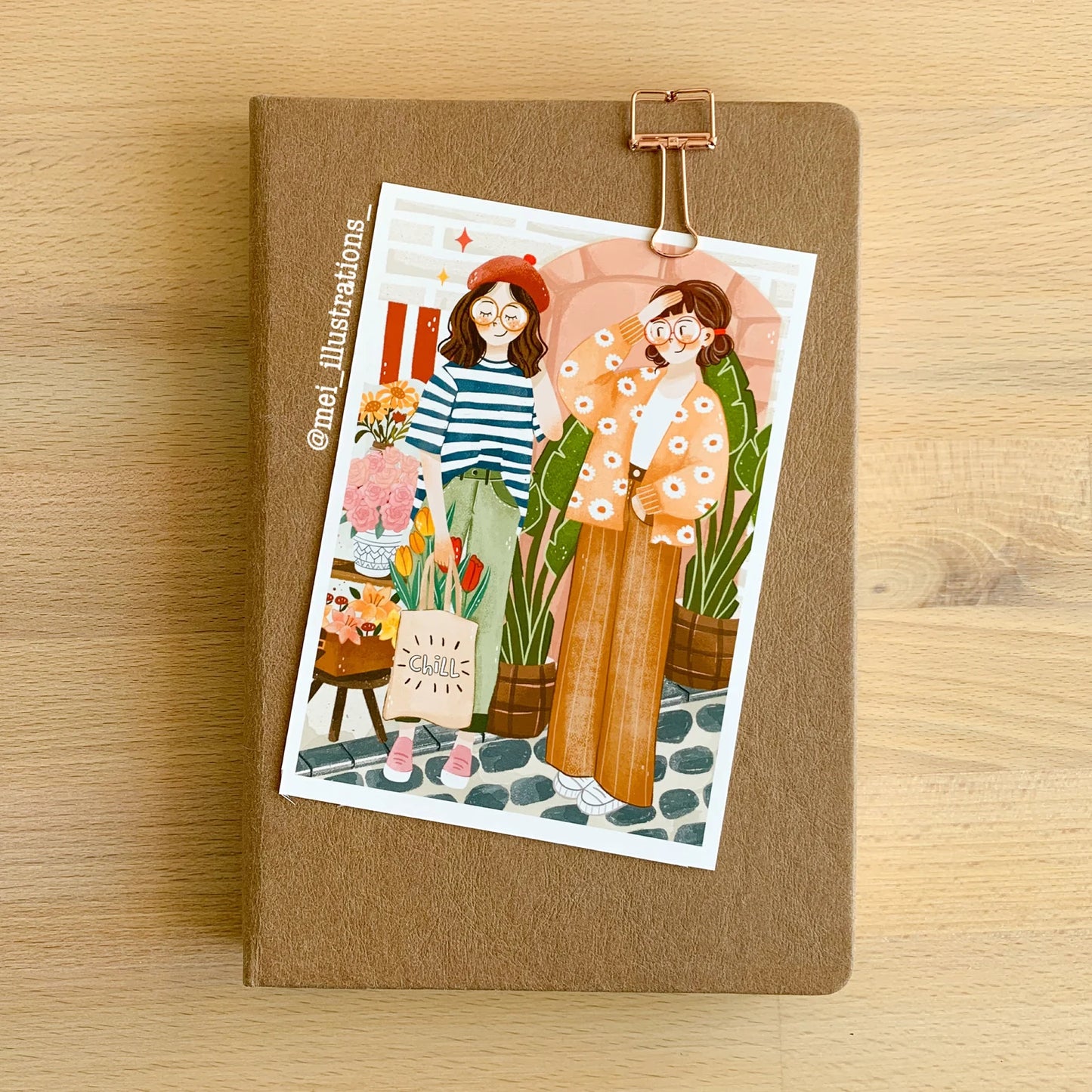 Best friends art print