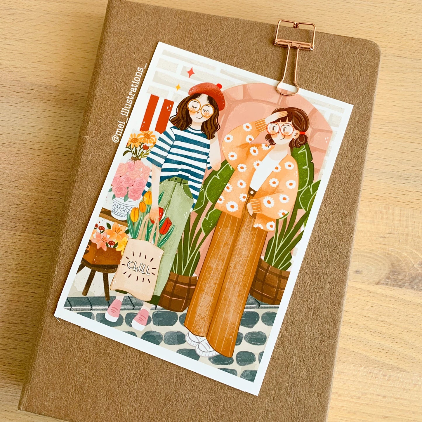 Best friends art print