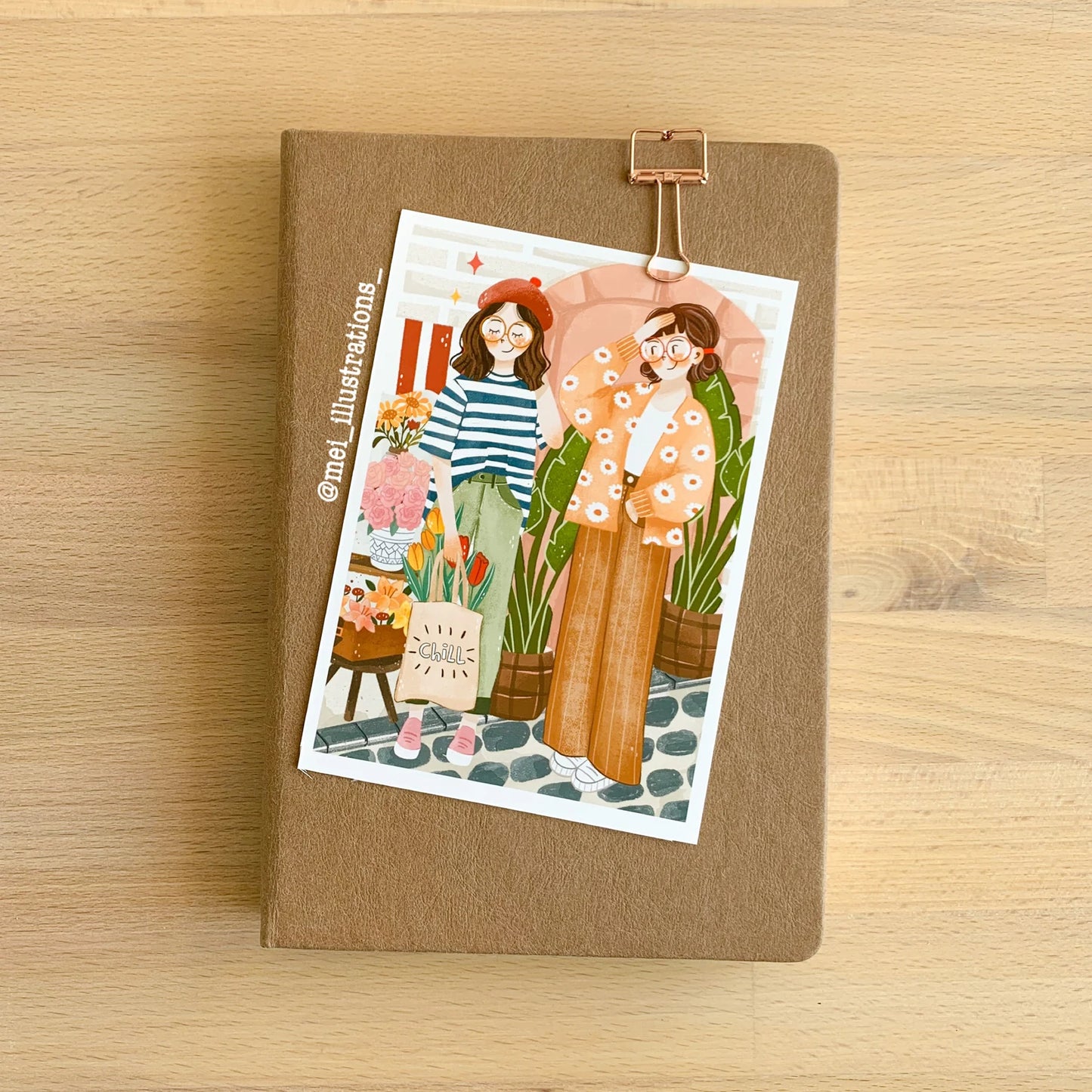 Best friends art print