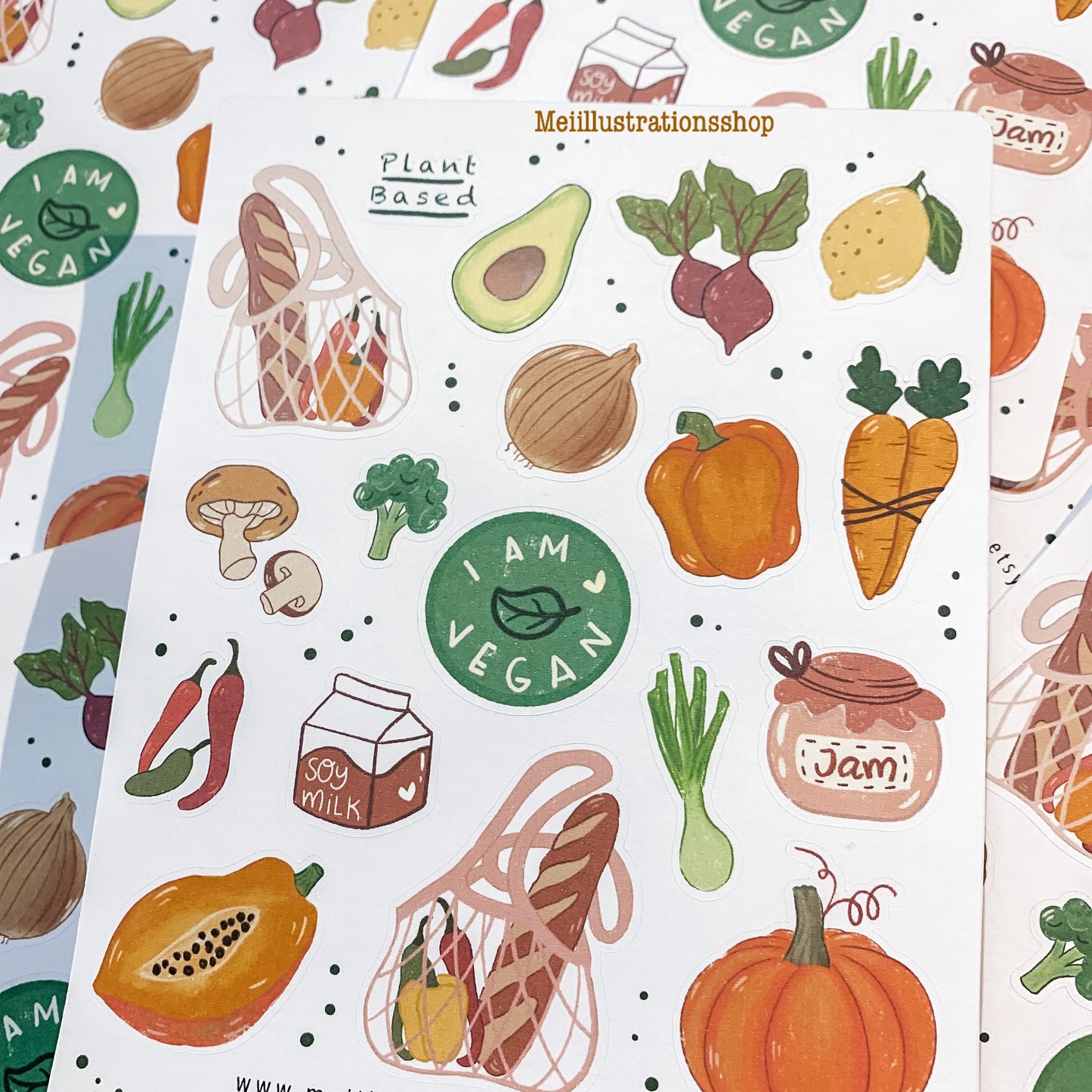 Vegan sticker sheet