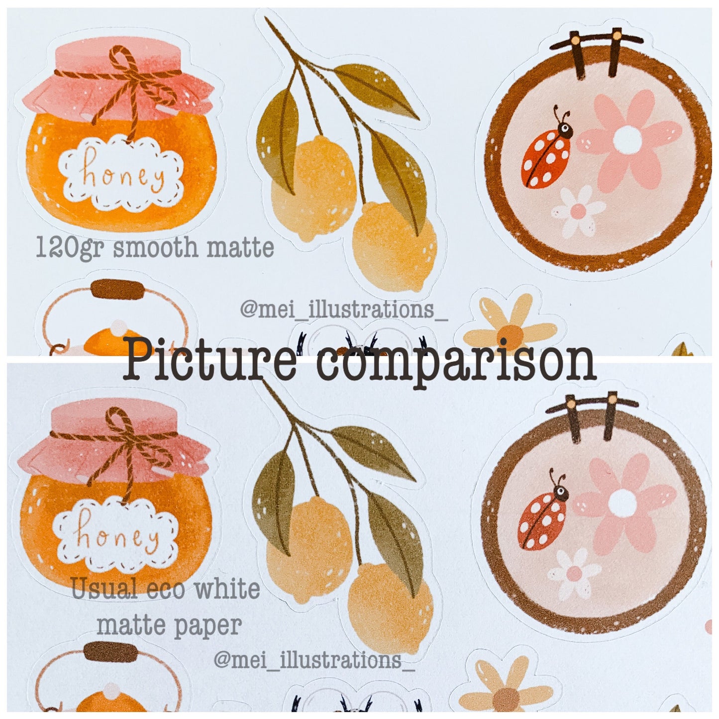 Rainbow pastel sticker sheet