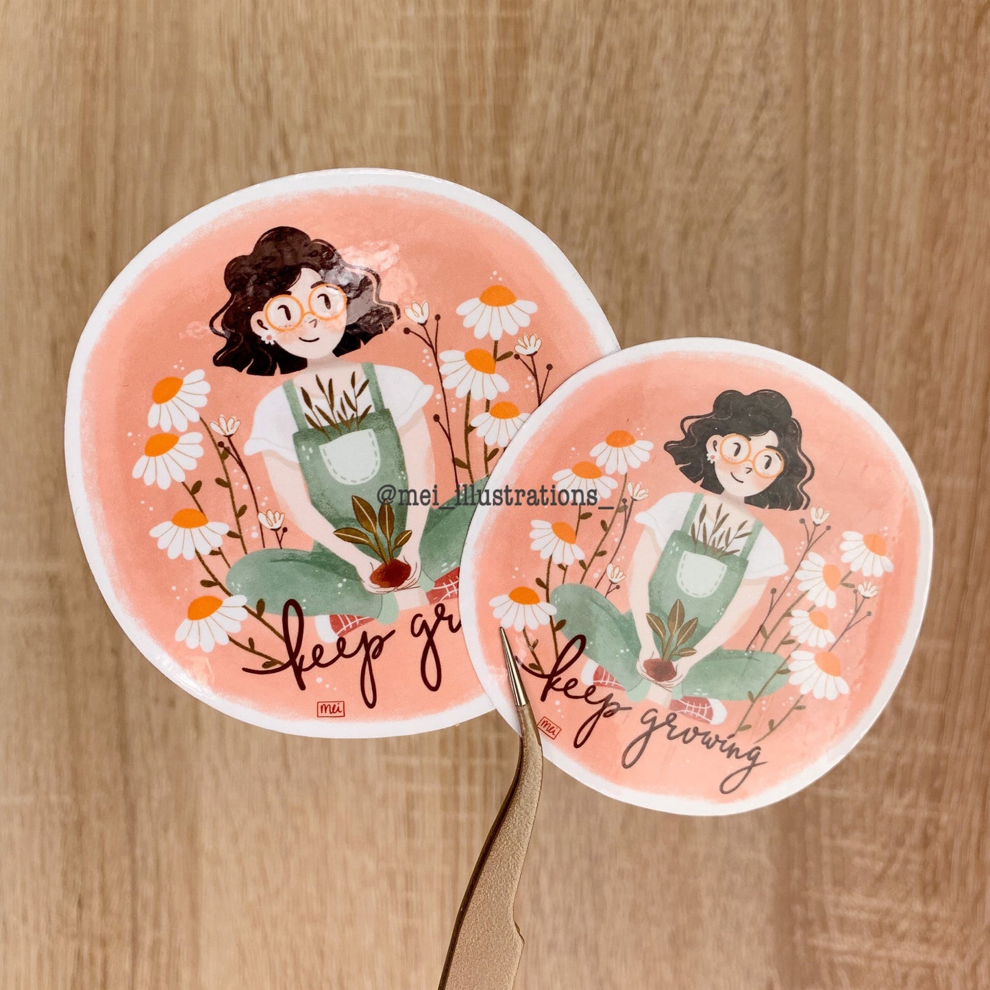 Keep growing sticker