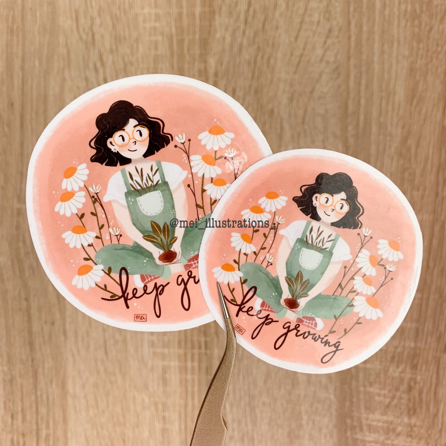 Keep growing sticker