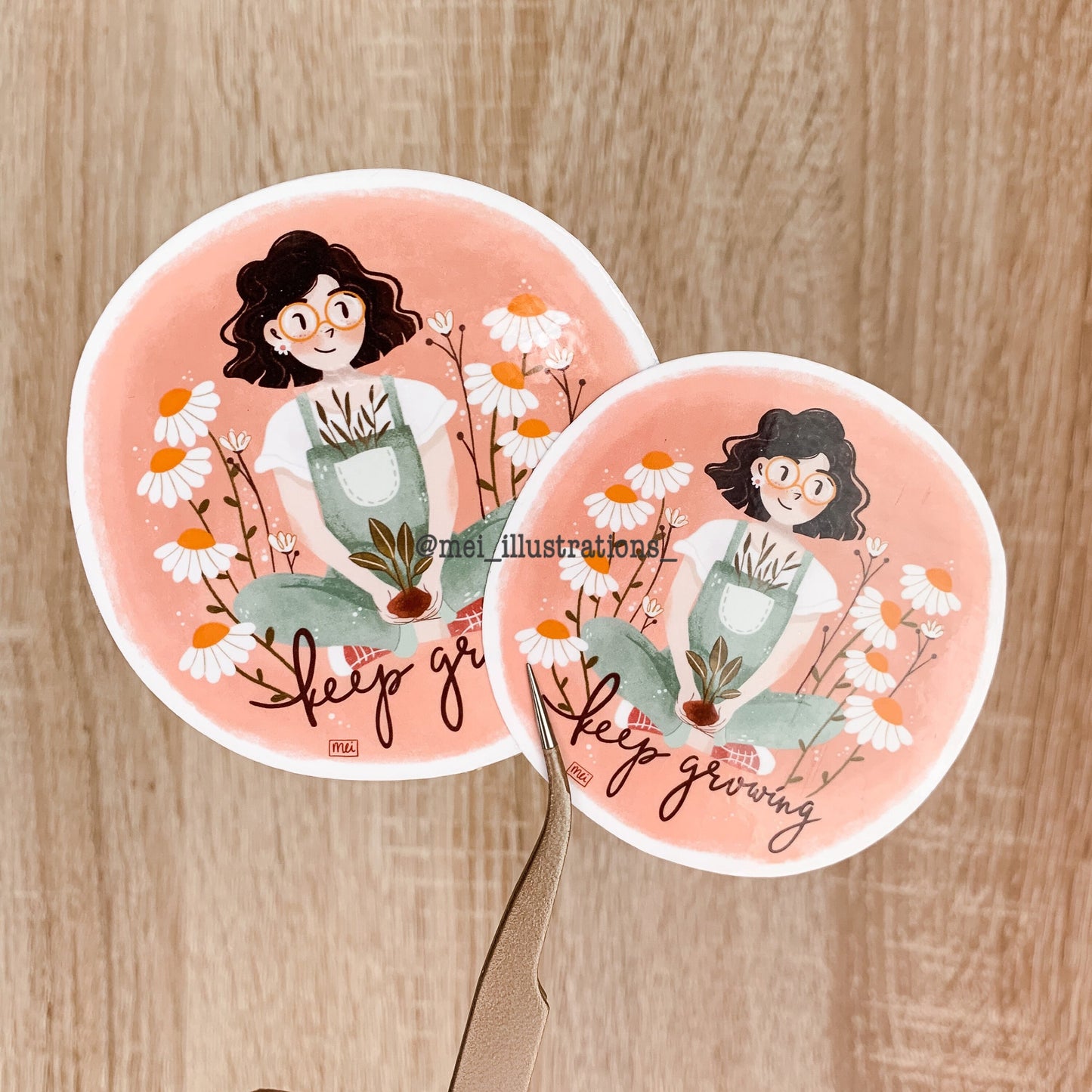 Keep growing sticker