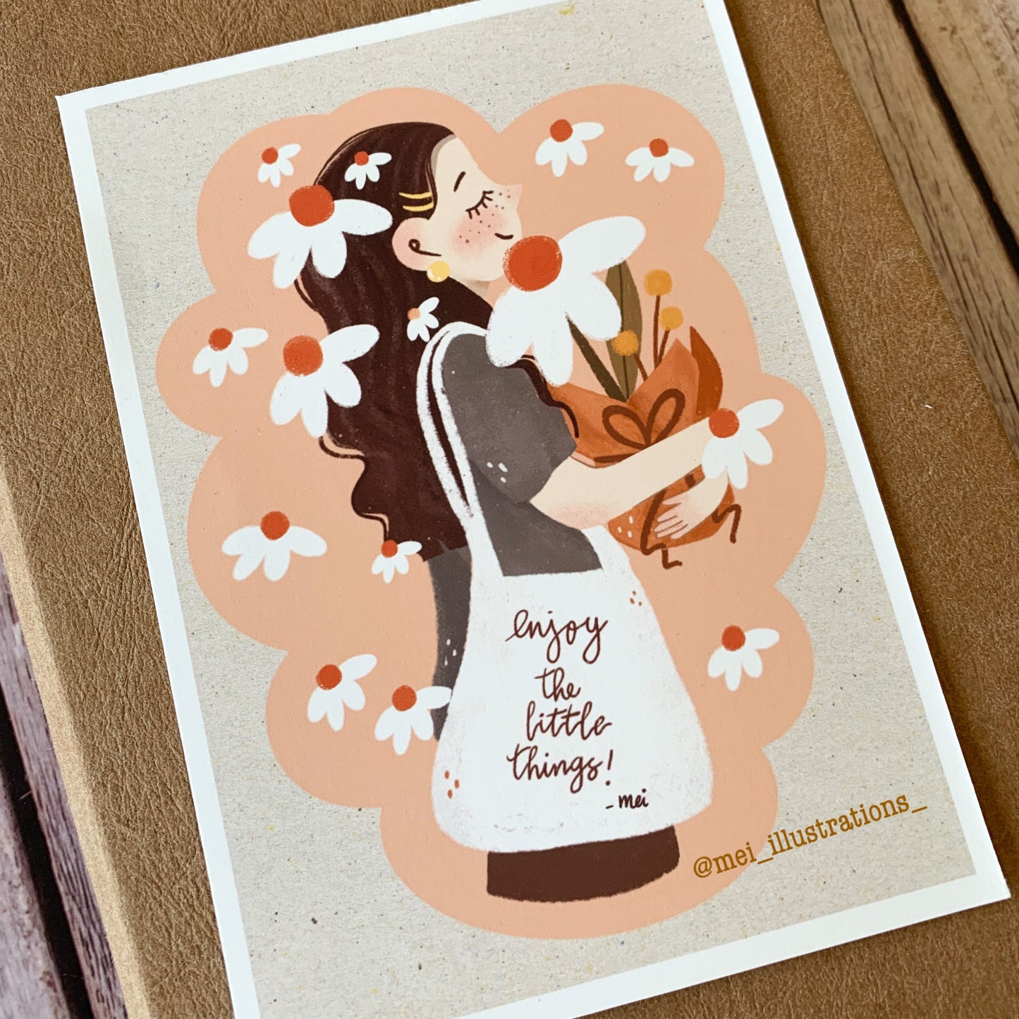 Enjoy little things art print