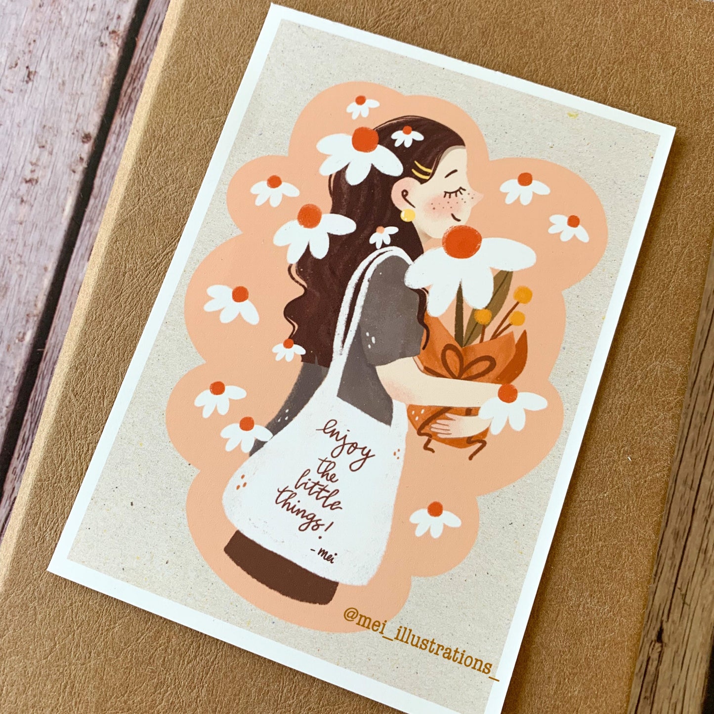Enjoy little things art print