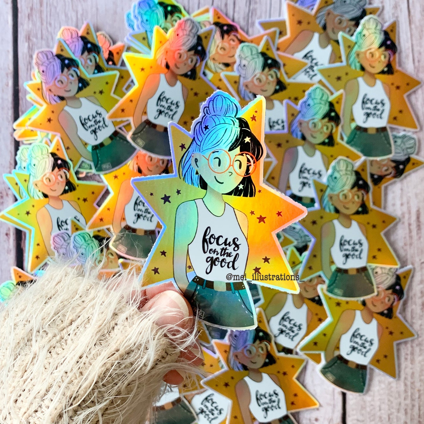 Weatherproof sticker, Encouragement sticker, Quote sticker, Water bottle sticker, Holographic sticker, Laptop sticker, Encourage sticker