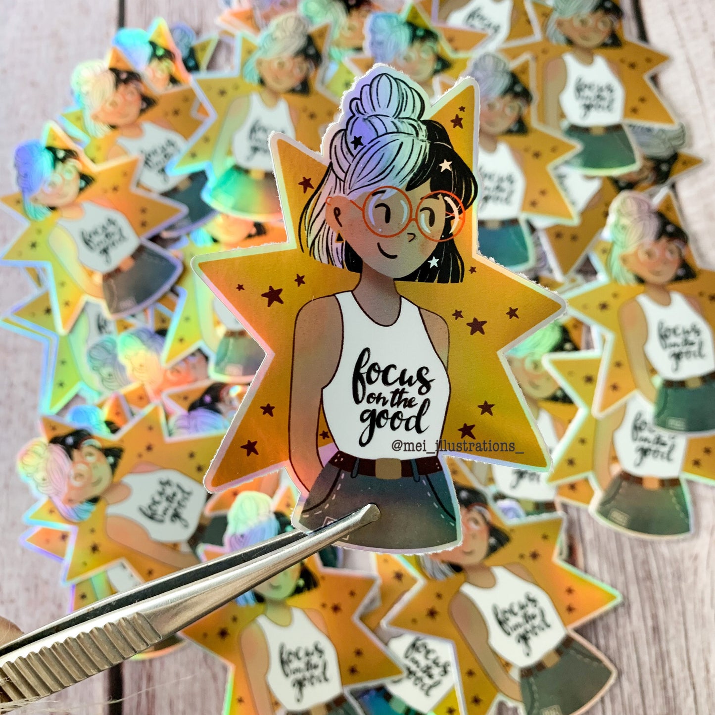 Weatherproof sticker, Encouragement sticker, Quote sticker, Water bottle sticker, Holographic sticker, Laptop sticker, Encourage sticker