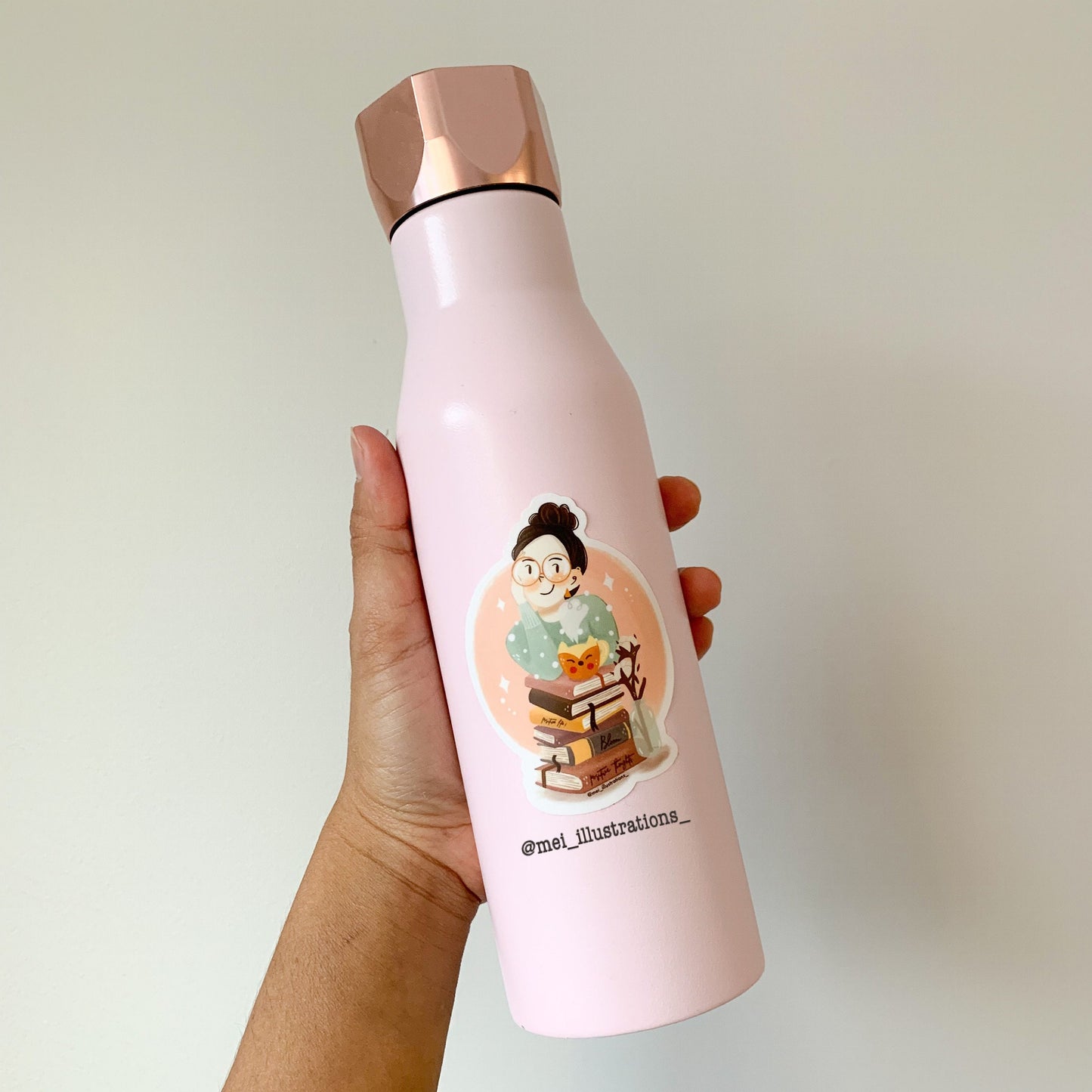 Water bottle sticker, Bookworm sticker, Book lover sticker, Cozy sticker, Book sticker, Bookish sticker, Waterproof sticker, Book lovers