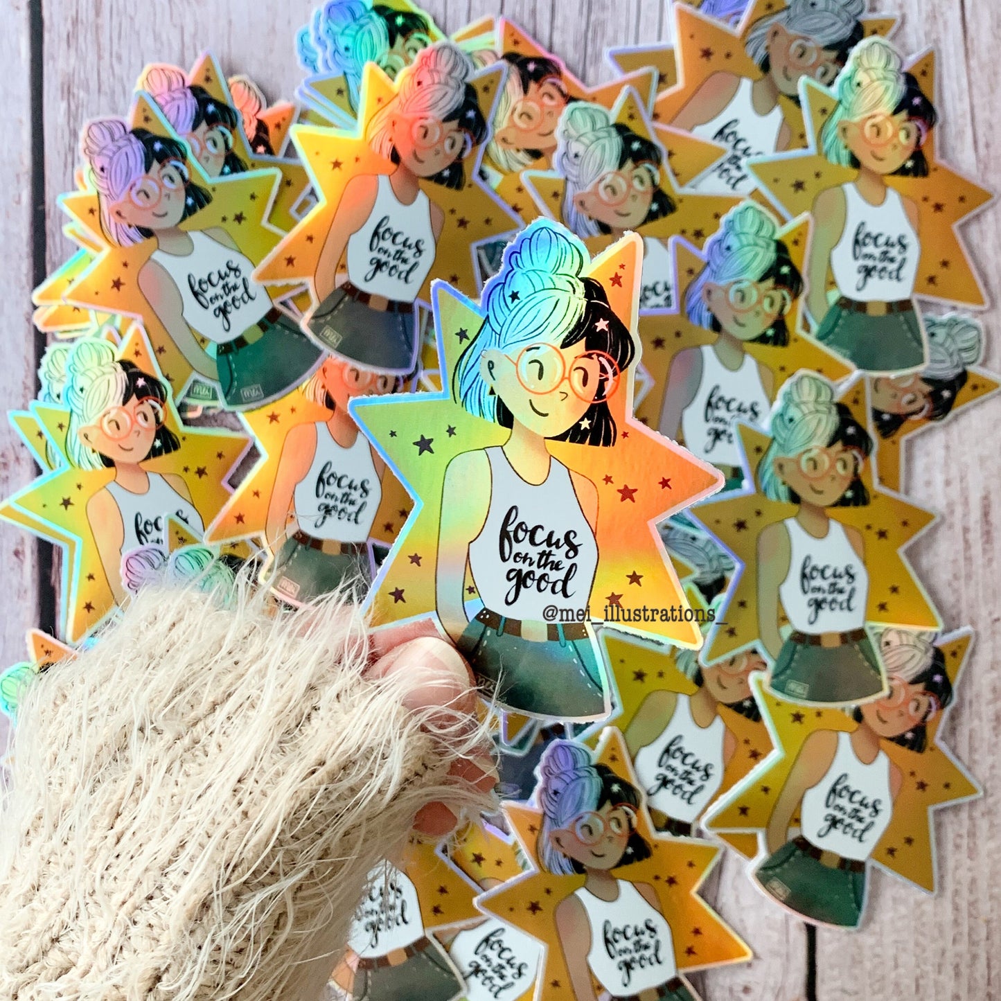 Weatherproof sticker, Encouragement sticker, Quote sticker, Water bottle sticker, Holographic sticker, Laptop sticker, Encourage sticker
