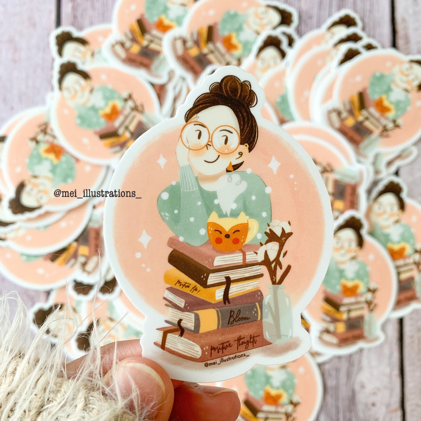 Water bottle sticker, Bookworm sticker, Book lover sticker, Cozy sticker, Book sticker, Bookish sticker, Waterproof sticker, Book lovers