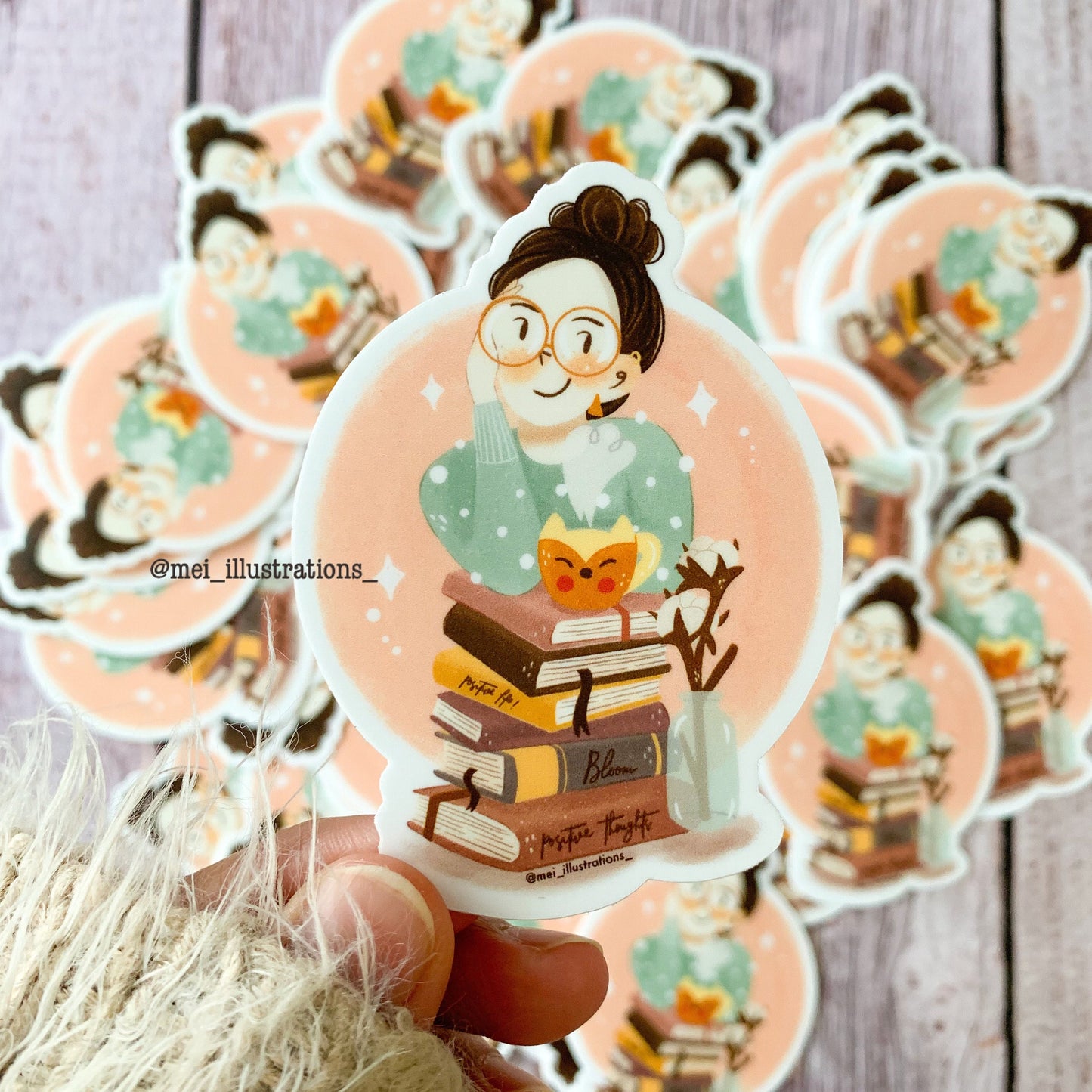 Water bottle sticker, Bookworm sticker, Book lover sticker, Cozy sticker, Book sticker, Bookish sticker, Waterproof sticker, Book lovers
