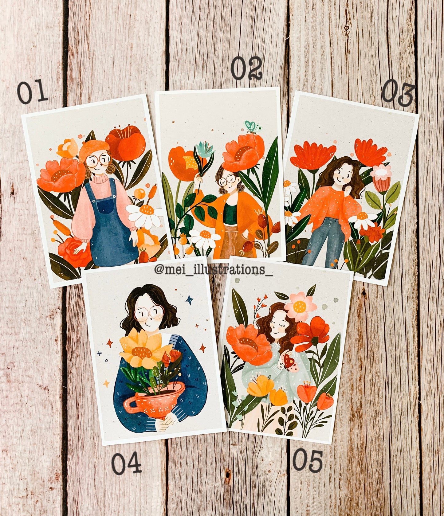 Bundle art prints - Flower series