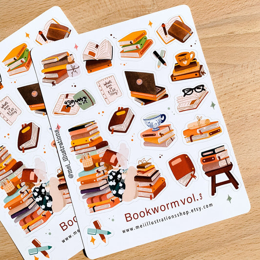 Bookworm vol.3 sticker sheet