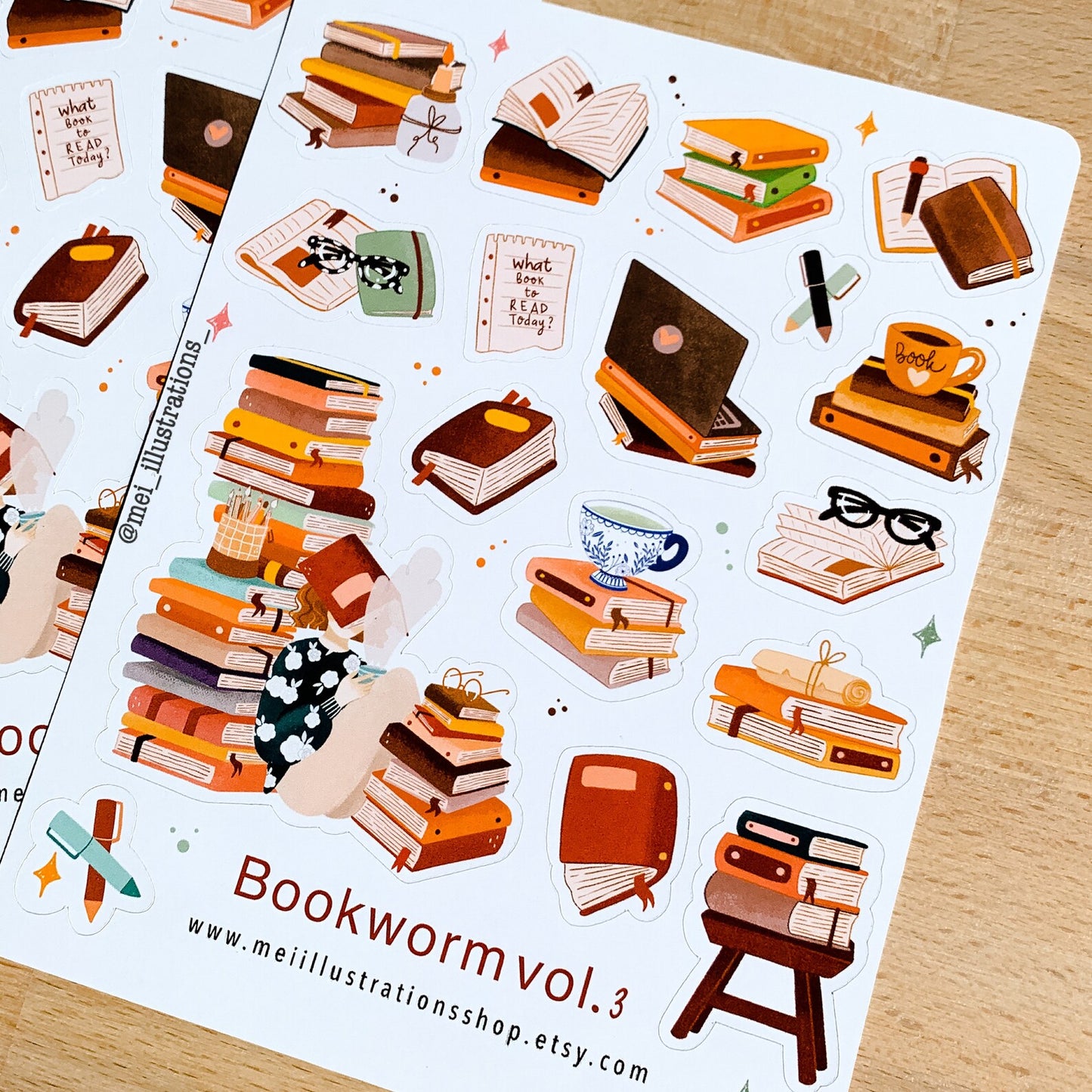 Bookworm vol.3 sticker sheet