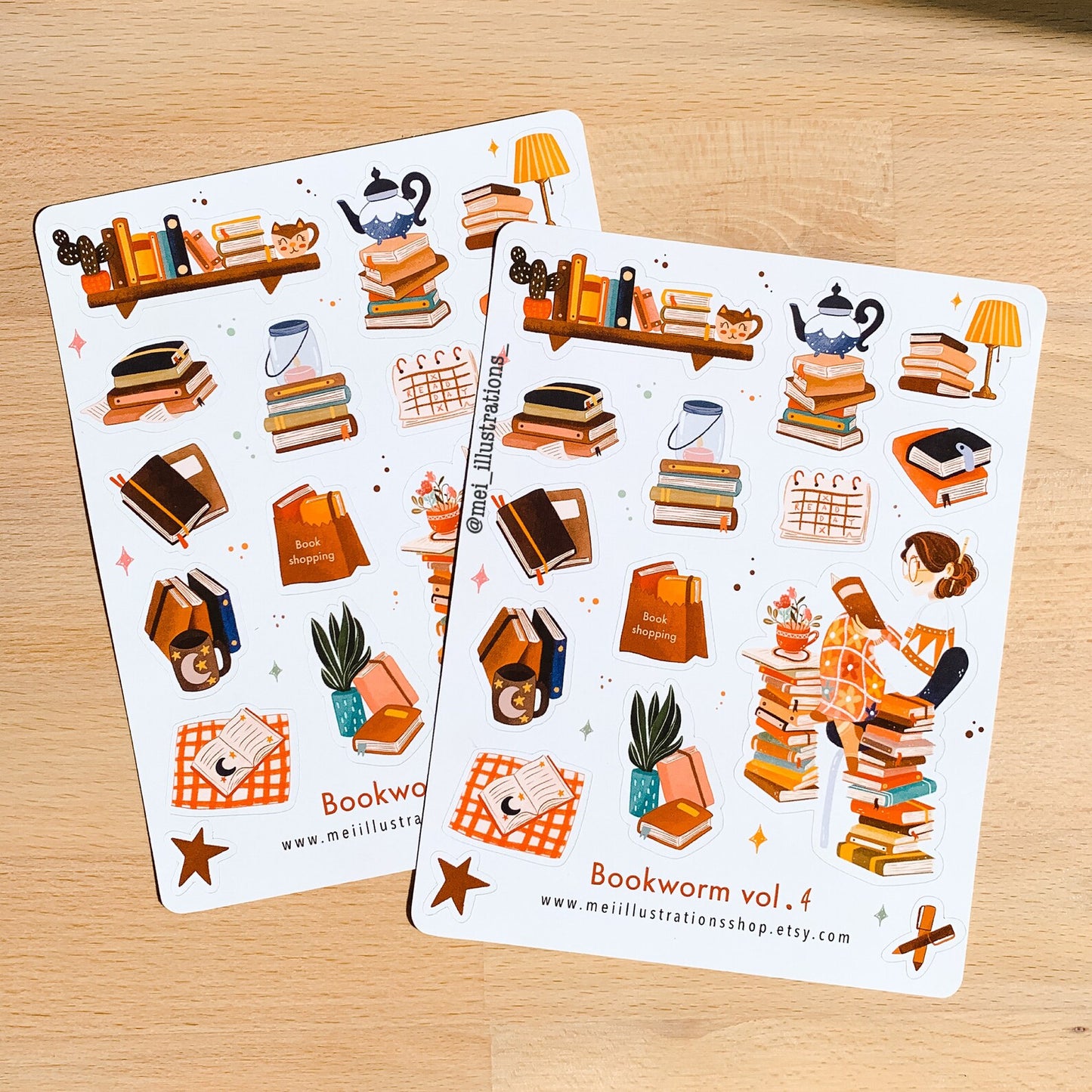 Bookworm vol.4 sticker sheet