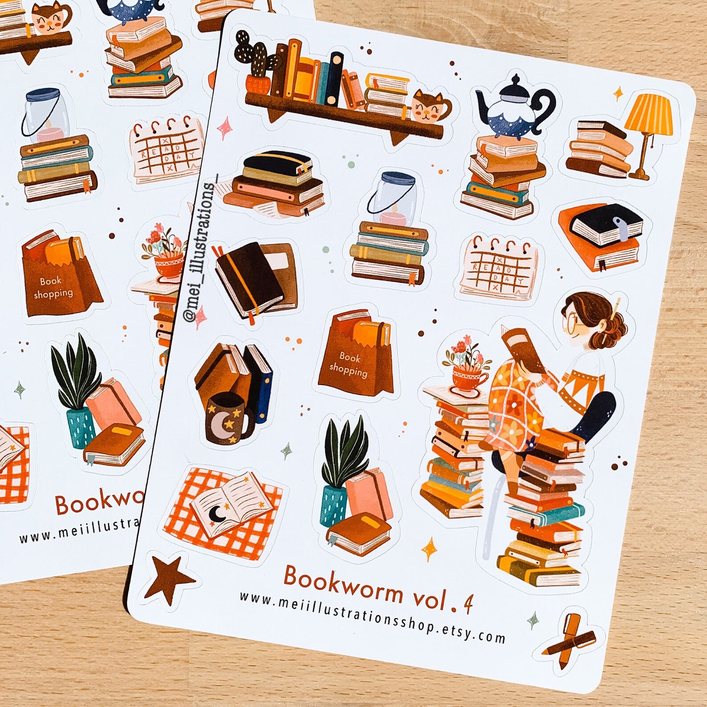 Bookworm vol.4 sticker sheet