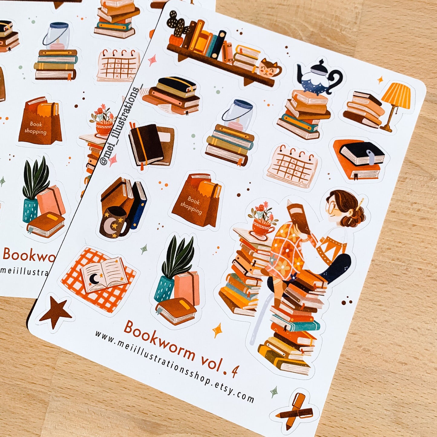 Bookworm vol.4 sticker sheet