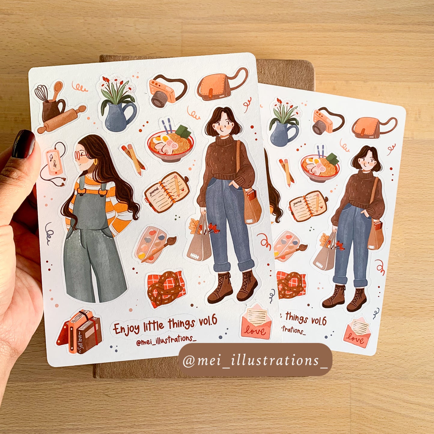 Enjoy little things vol.6 sticker sheet