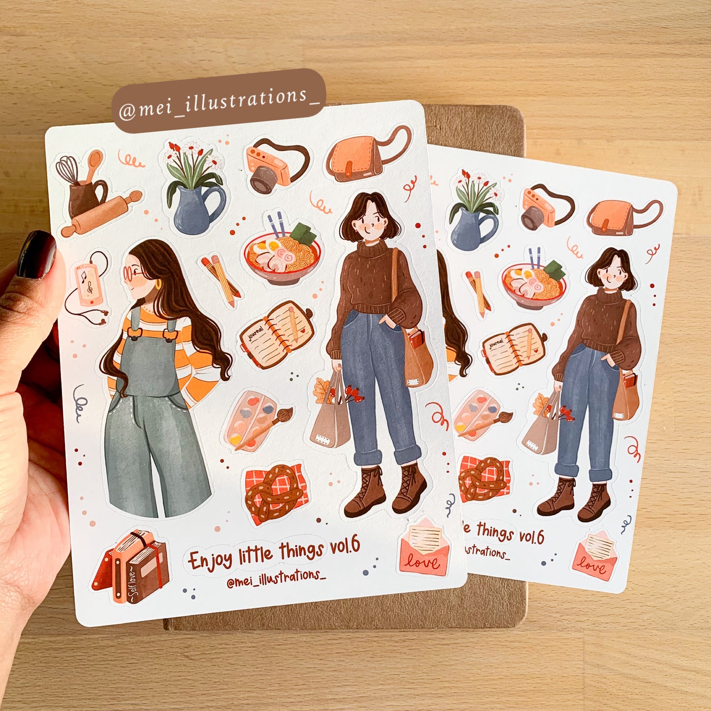 Enjoy little things vol.6 sticker sheet