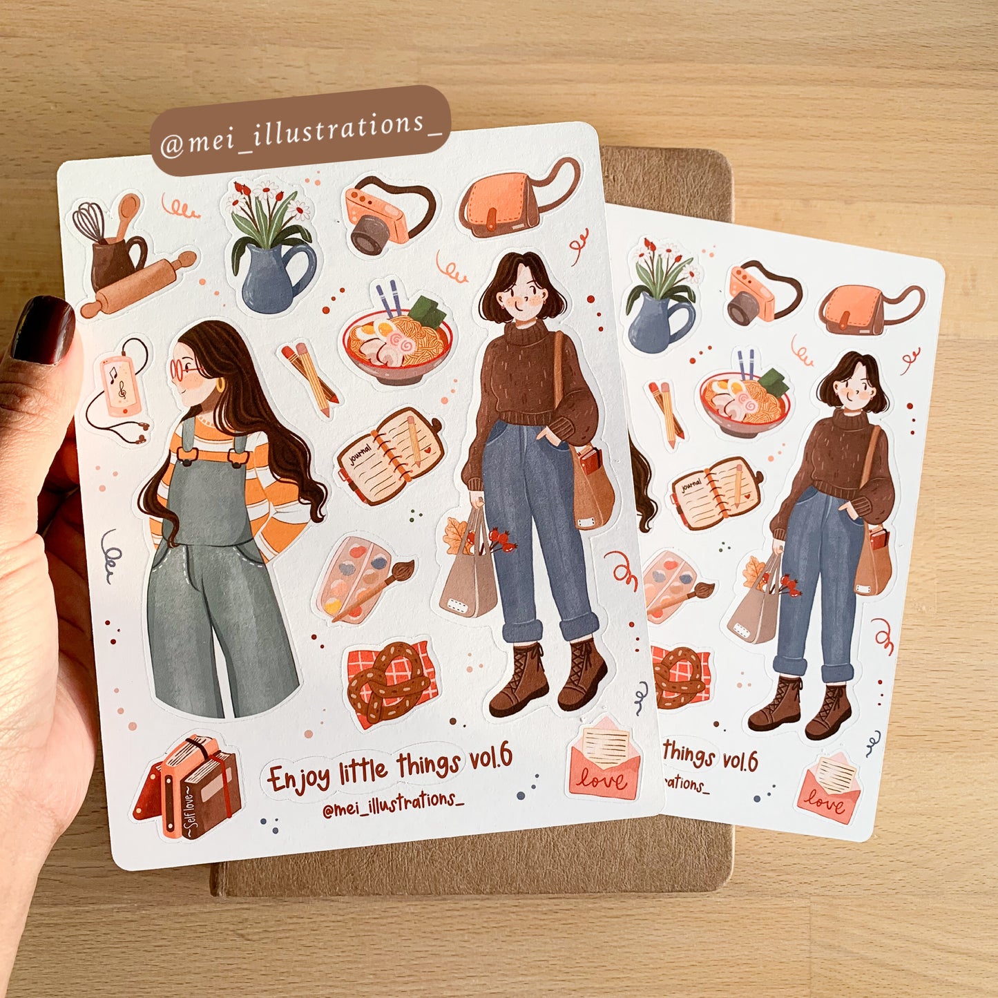 Enjoy little things vol.6 sticker sheet