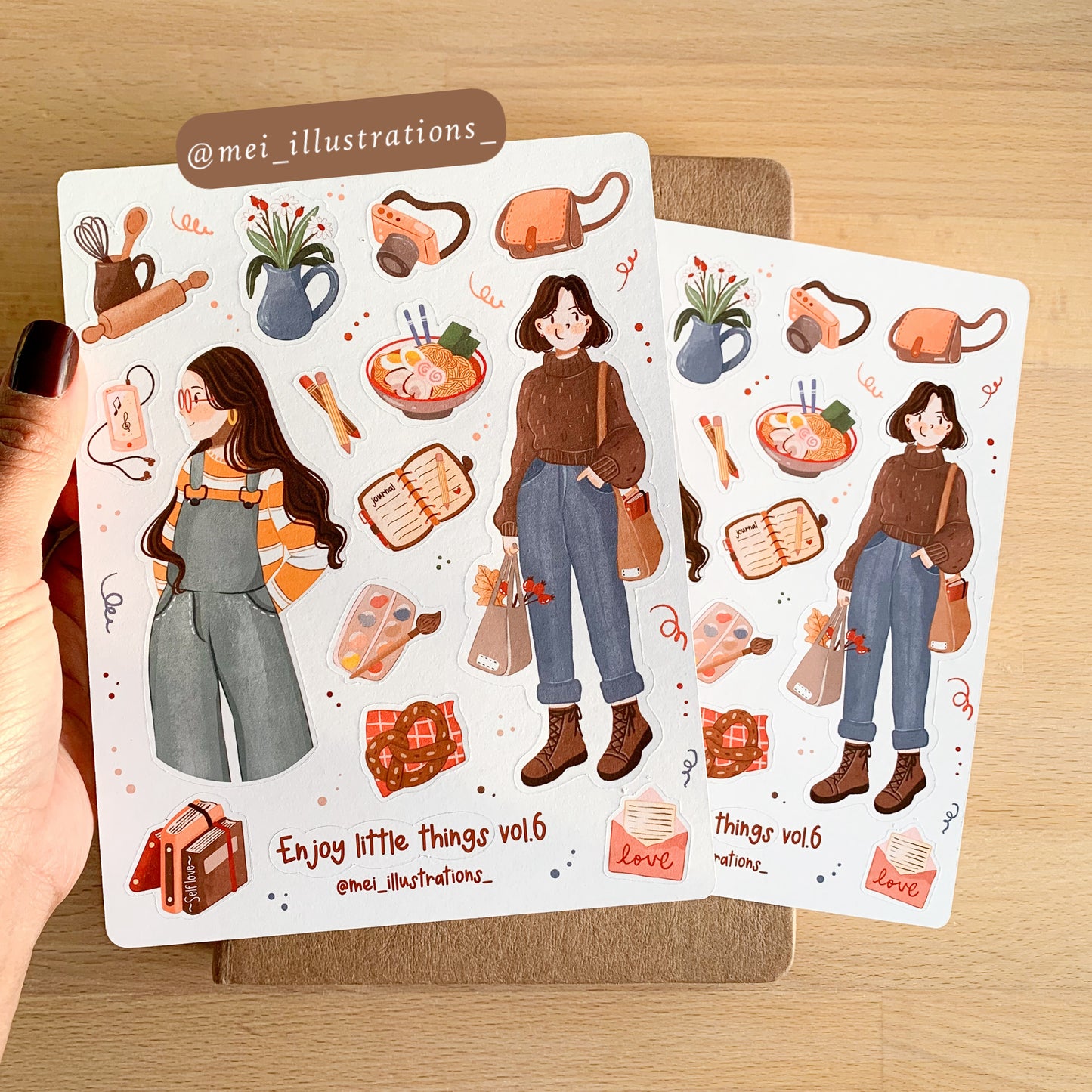 Enjoy little things vol.6 sticker sheet