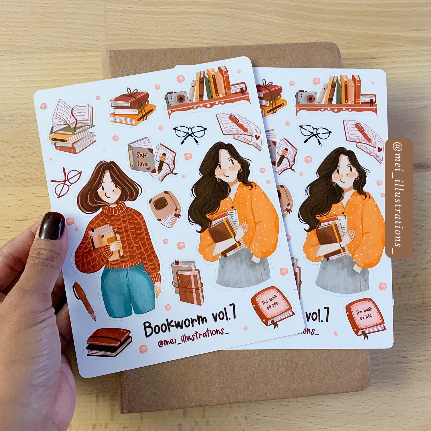 Bookworm vol.7 sticker sheet