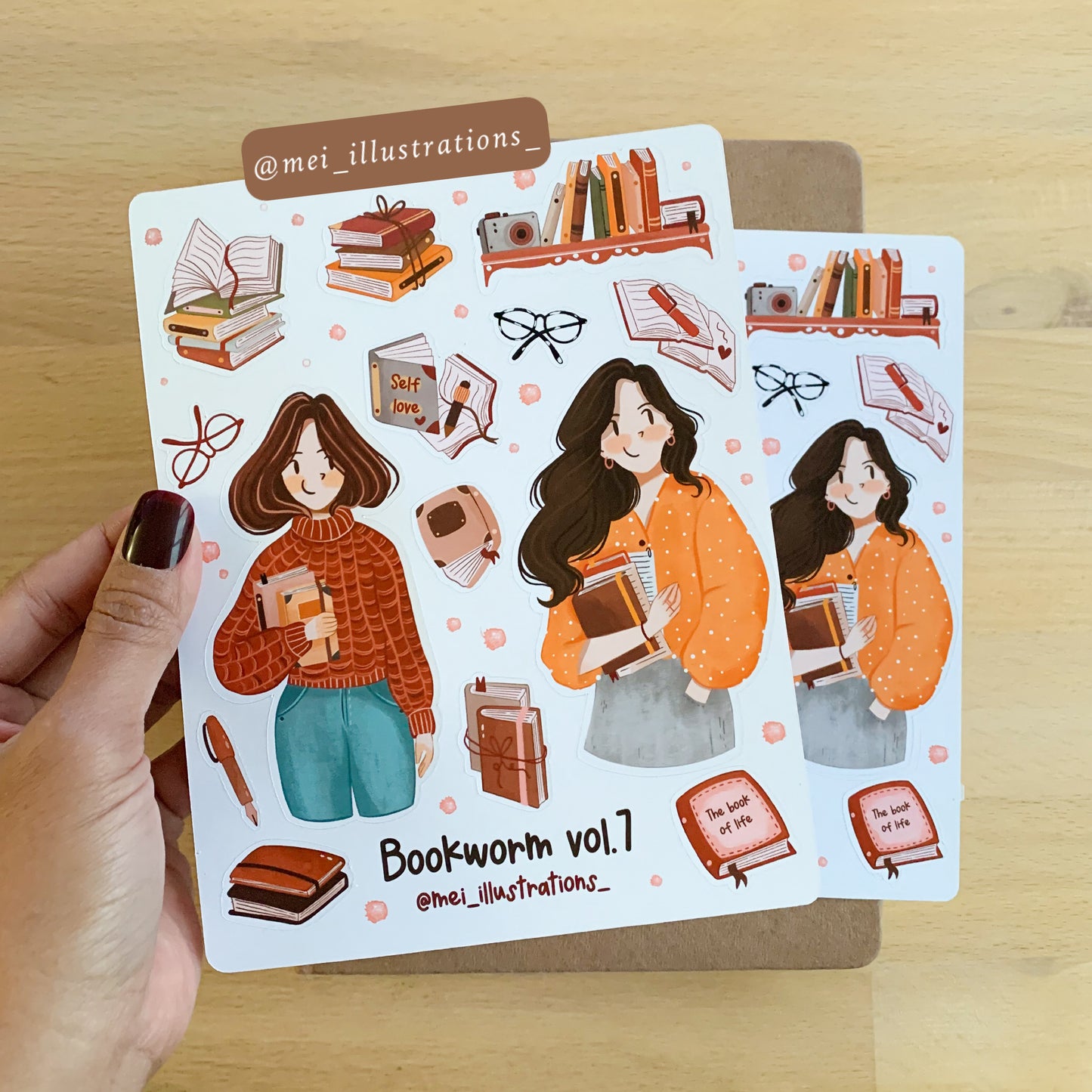 Bookworm vol.7 sticker sheet