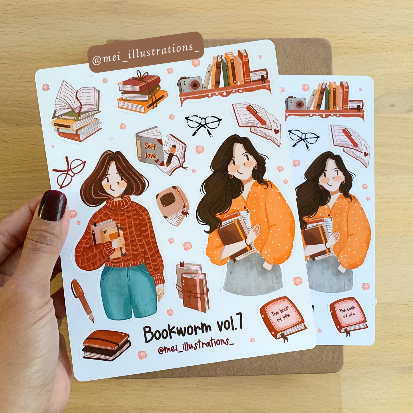 Bookworm vol.7 sticker sheet