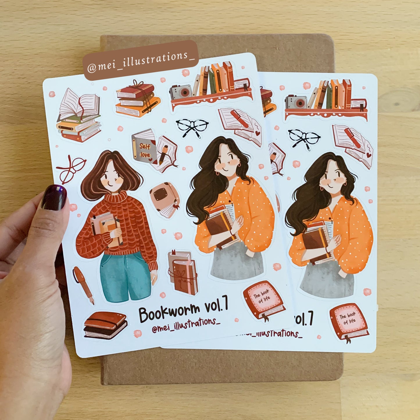 Bookworm vol.7 sticker sheet