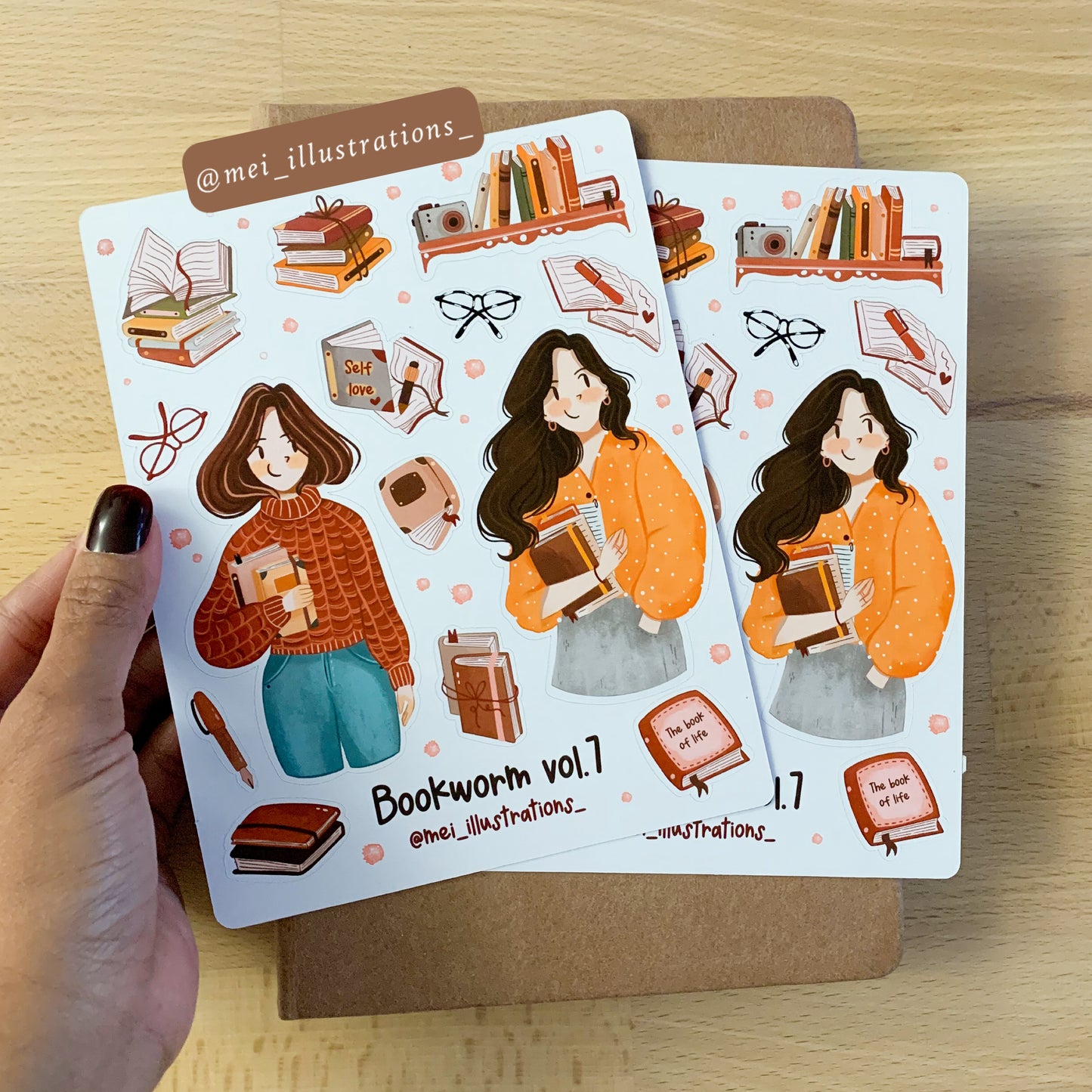 Bookworm vol.7 sticker sheet