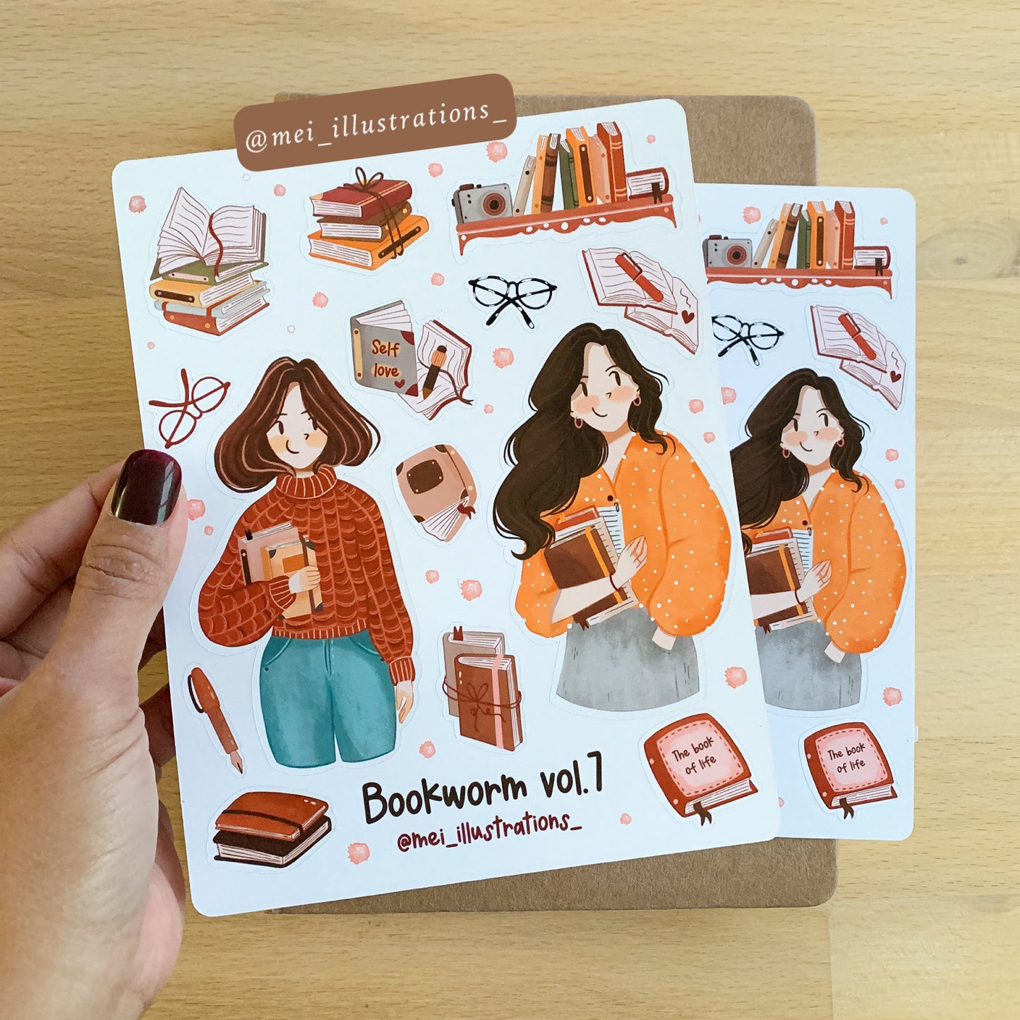 Bookworm vol.7 sticker sheet