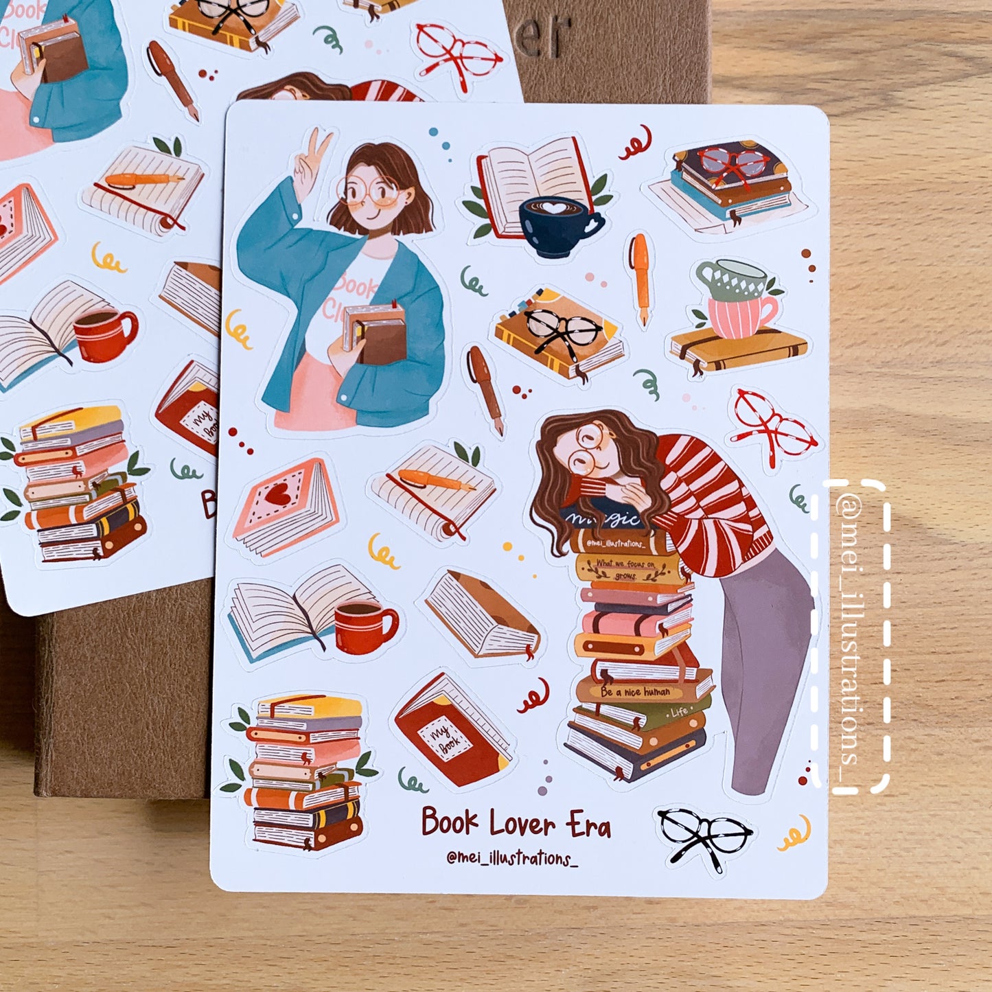 Book Lover Era sticker sheet