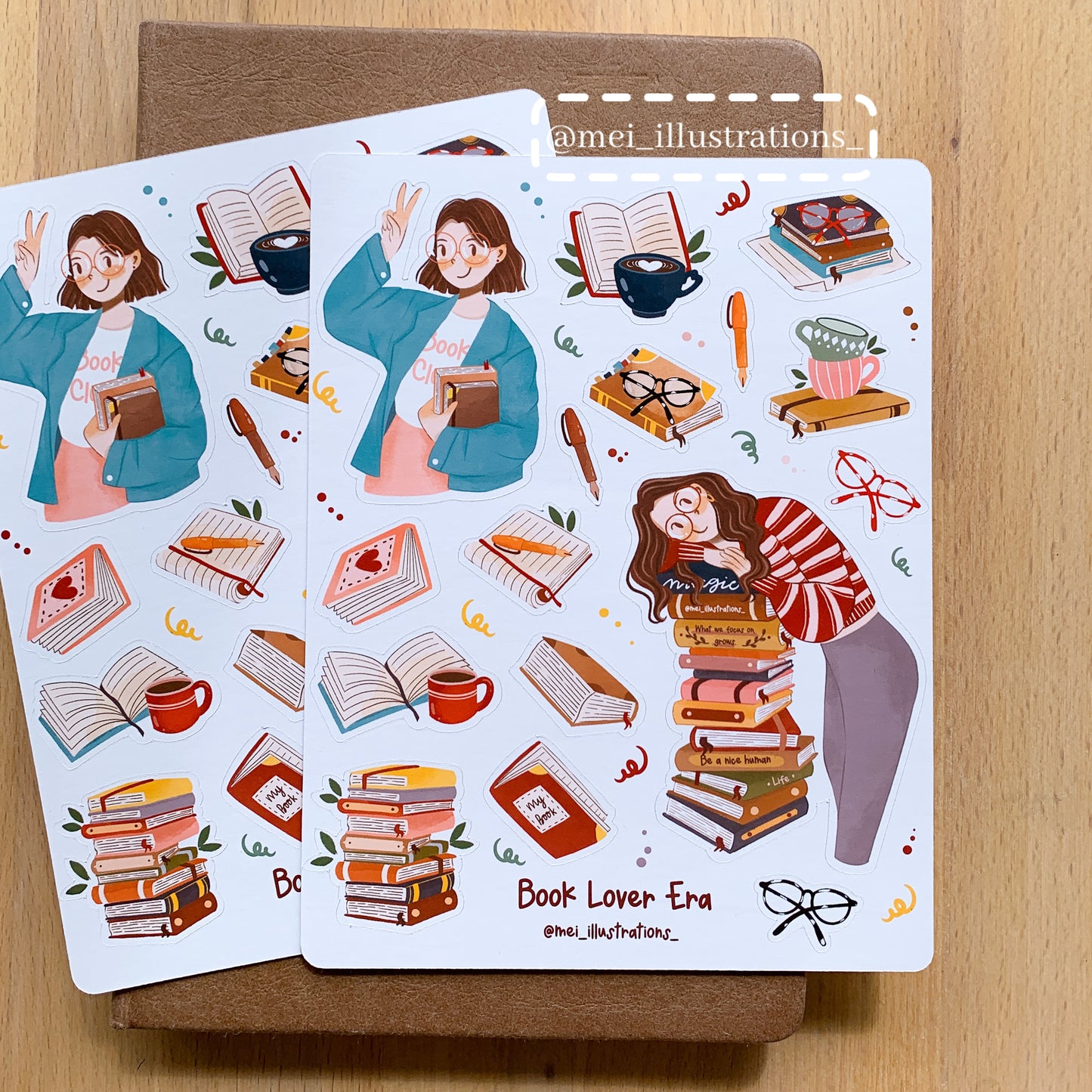 Book Lover Era sticker sheet