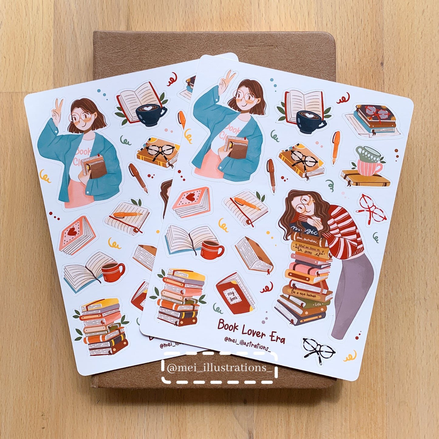 Book Lover Era sticker sheet