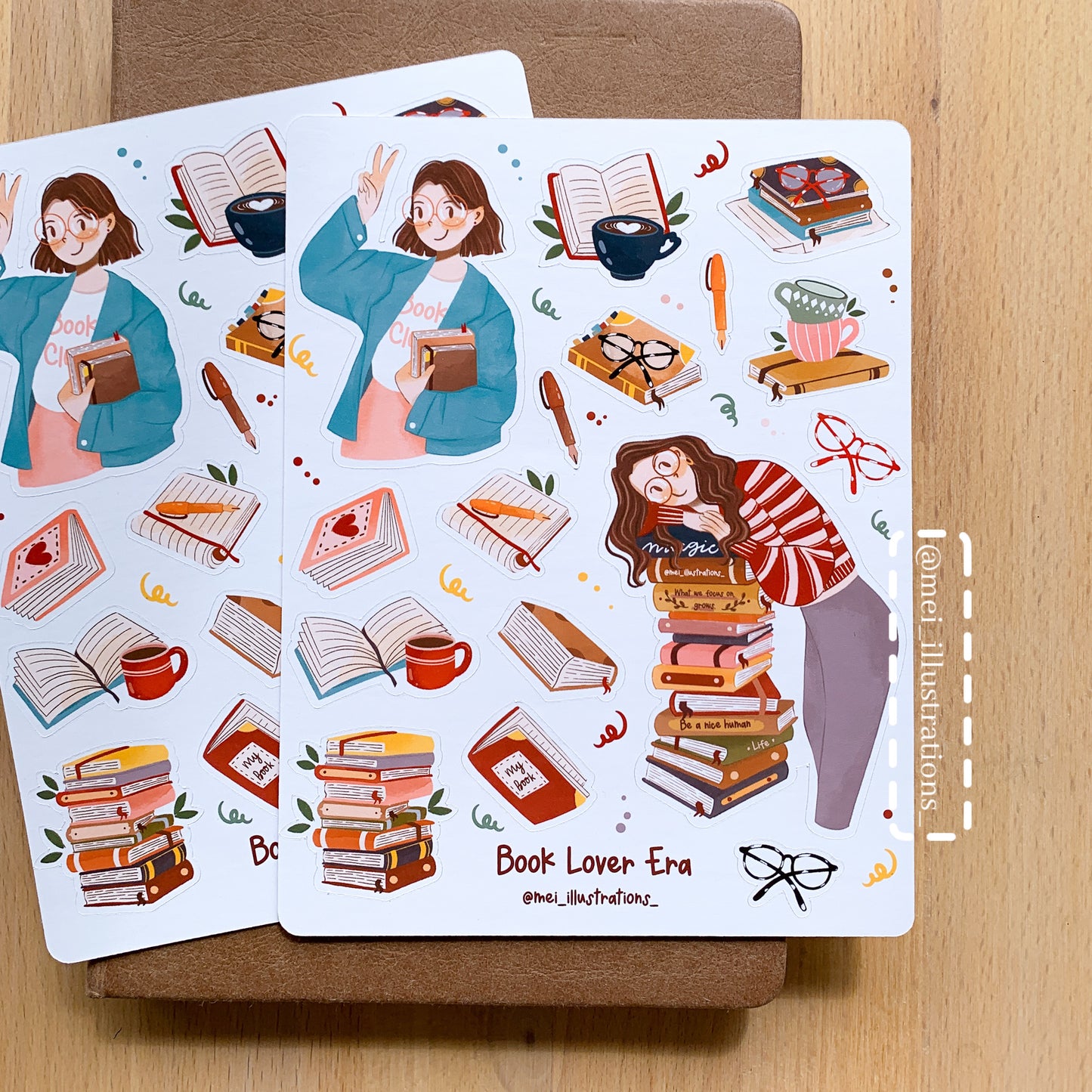 Book Lover Era sticker sheet