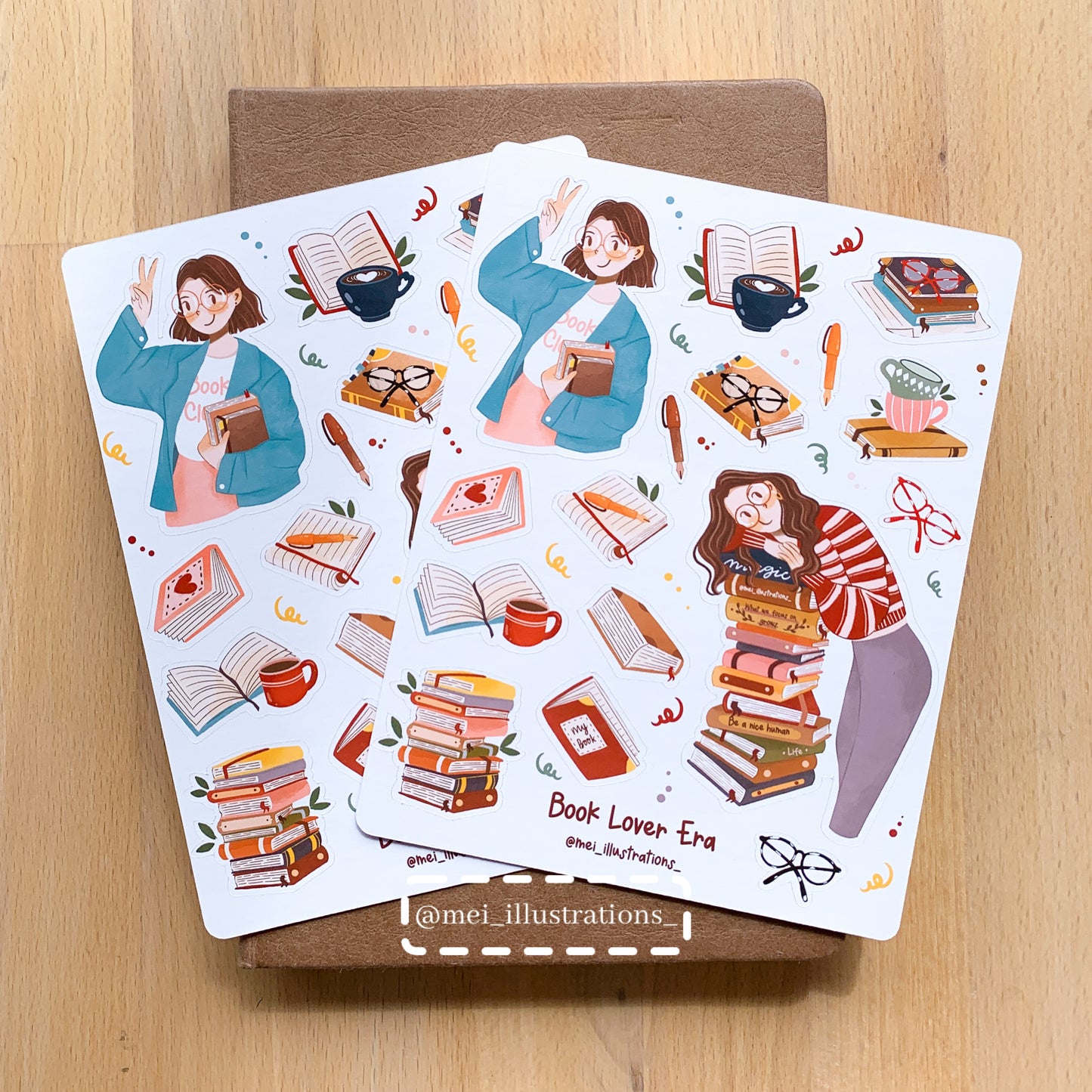 Book Lover Era sticker sheet