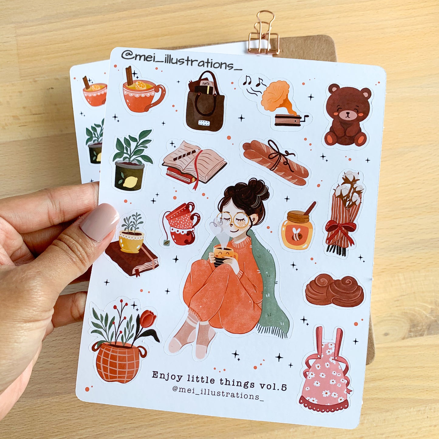 Enjoy little things vol.5 sticker sheet