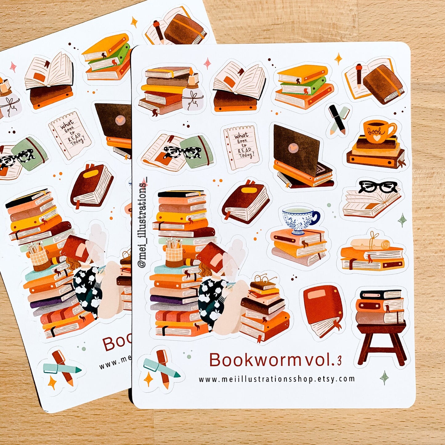 Bookworm vol.3 sticker sheet